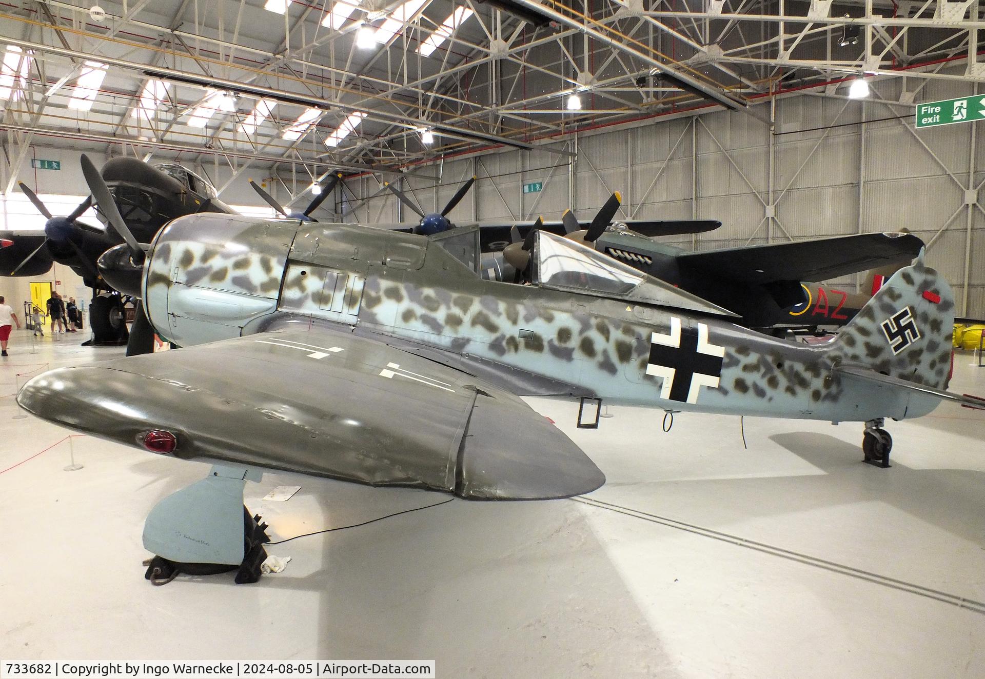 733682, 1944 Focke-Wulf Fw-190A-8 C/N 733682, Focke-Wulf Fw 190A-8 at the RAF Museum Cosford