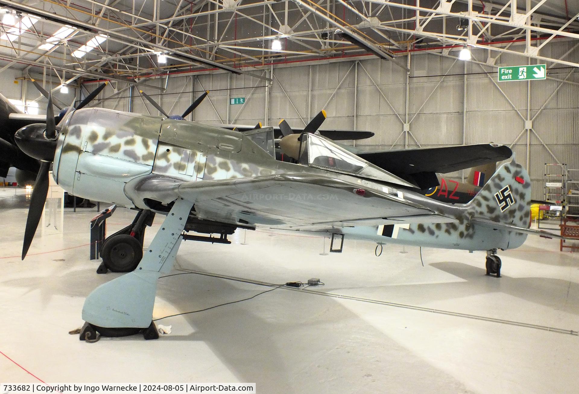 733682, 1944 Focke-Wulf Fw-190A-8 C/N 733682, Focke-Wulf Fw 190A-8 at the RAF Museum Cosford