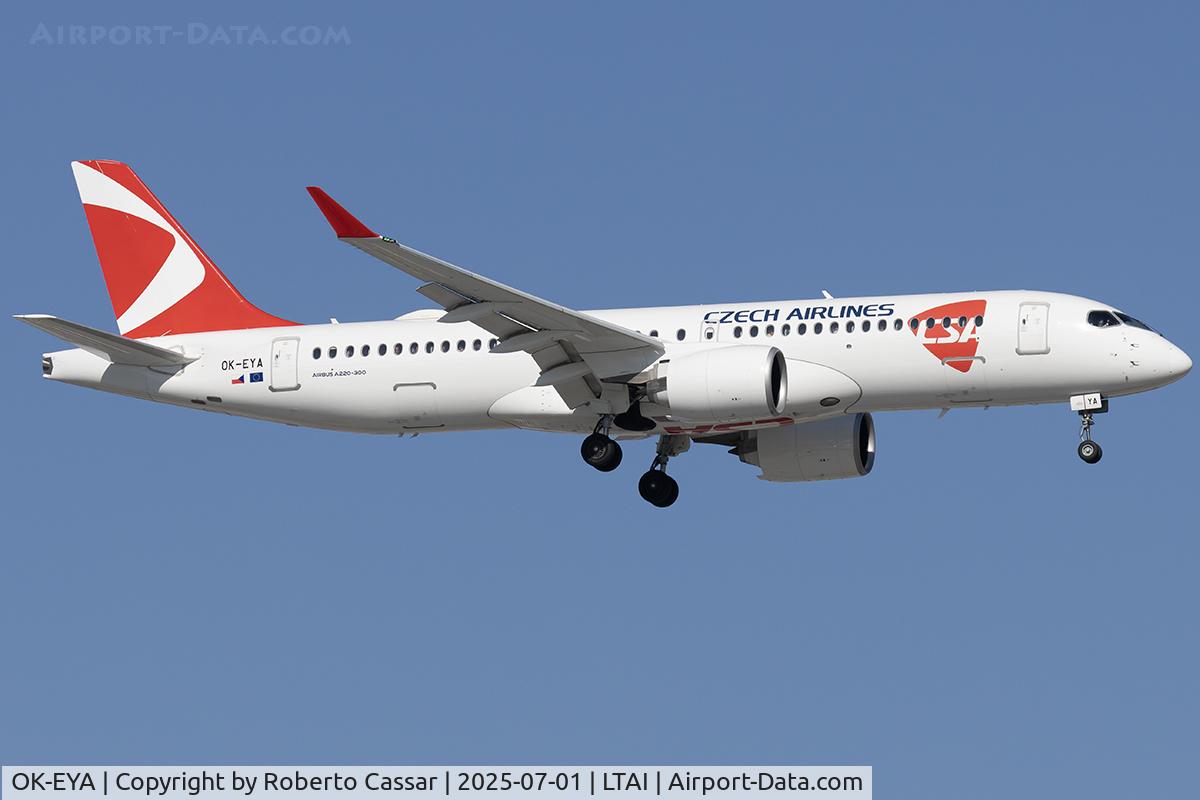 OK-EYA, 2025 Airbus A220-371 C/N 55311, Arrival