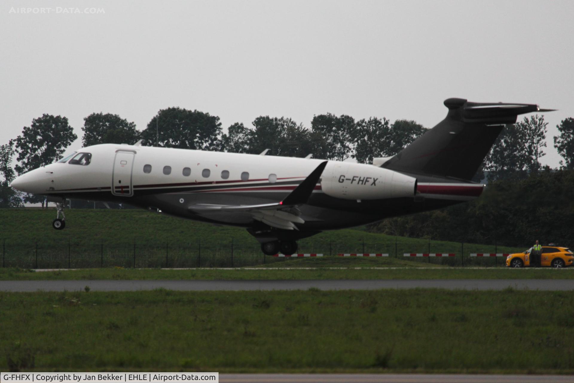 G-FHFX, 2019 Embraer EMB-550 Praetor 600 C/N 55020121, Arriving at Lelystad Airport