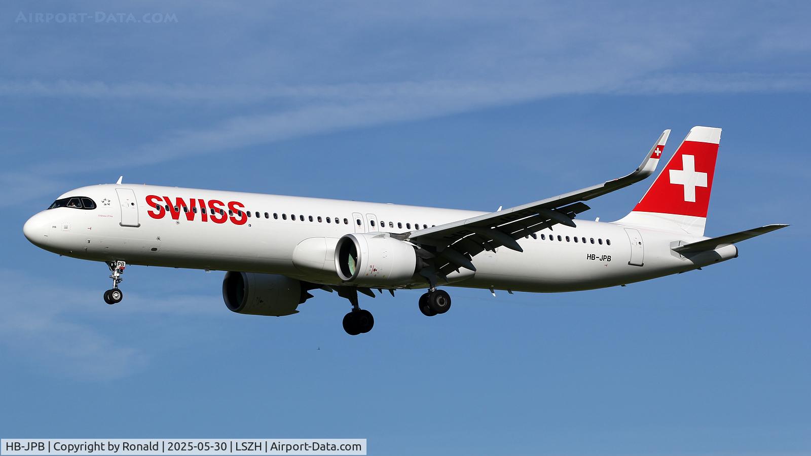 HB-JPB, 2020 Airbus A321-271NX C/N 10115, at zrh