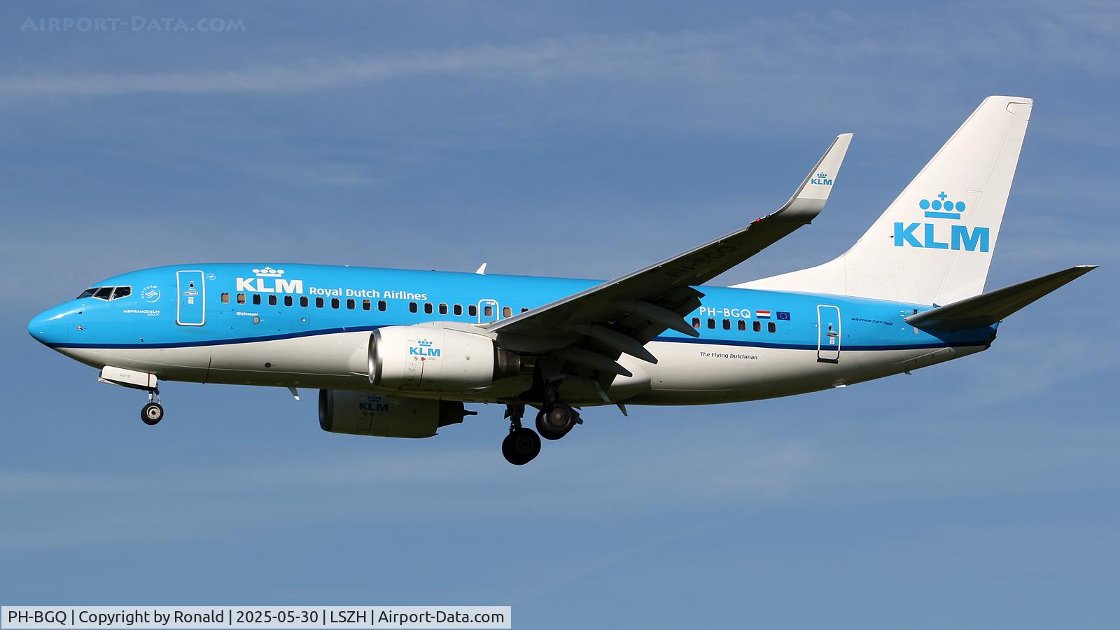 PH-BGQ, 2011 Boeing 737-7K2 C/N 39256, at zrh