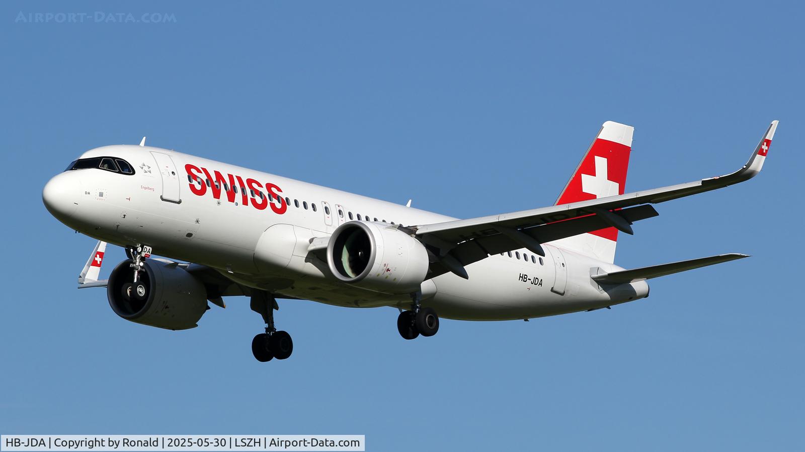 HB-JDA, 2020 Airbus A320-271N C/N 9246, at zrh