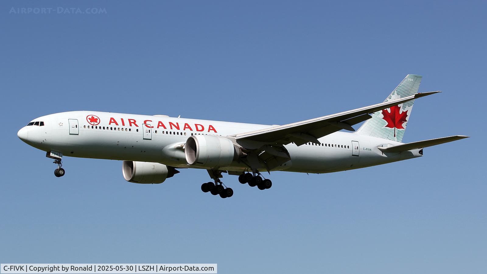 C-FIVK, 2008 Boeing 777-233/LR C/N 35245, at zrh