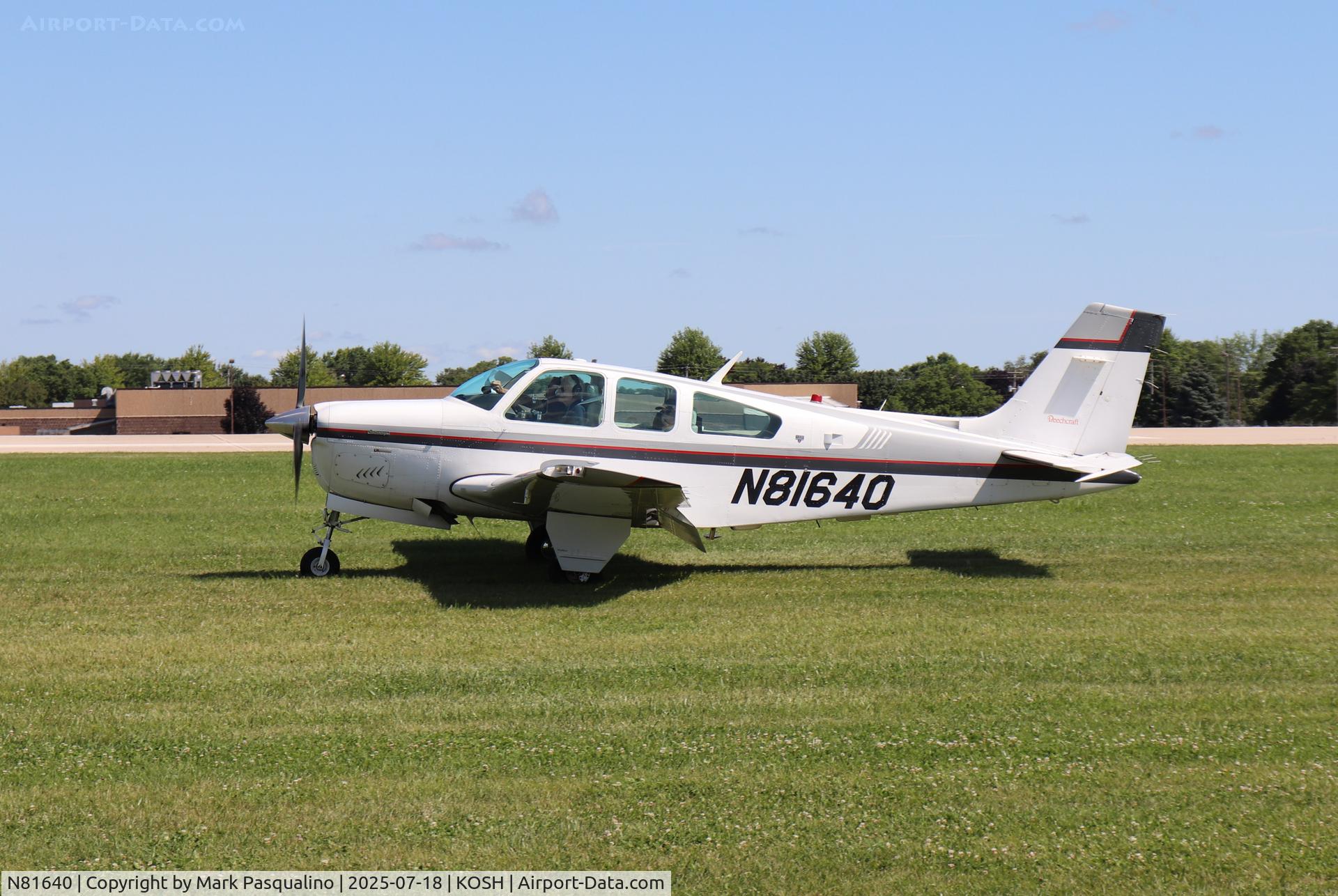 N81640, 1991 Beech F33A Bonanza C/N CE-1591, Beech F33A