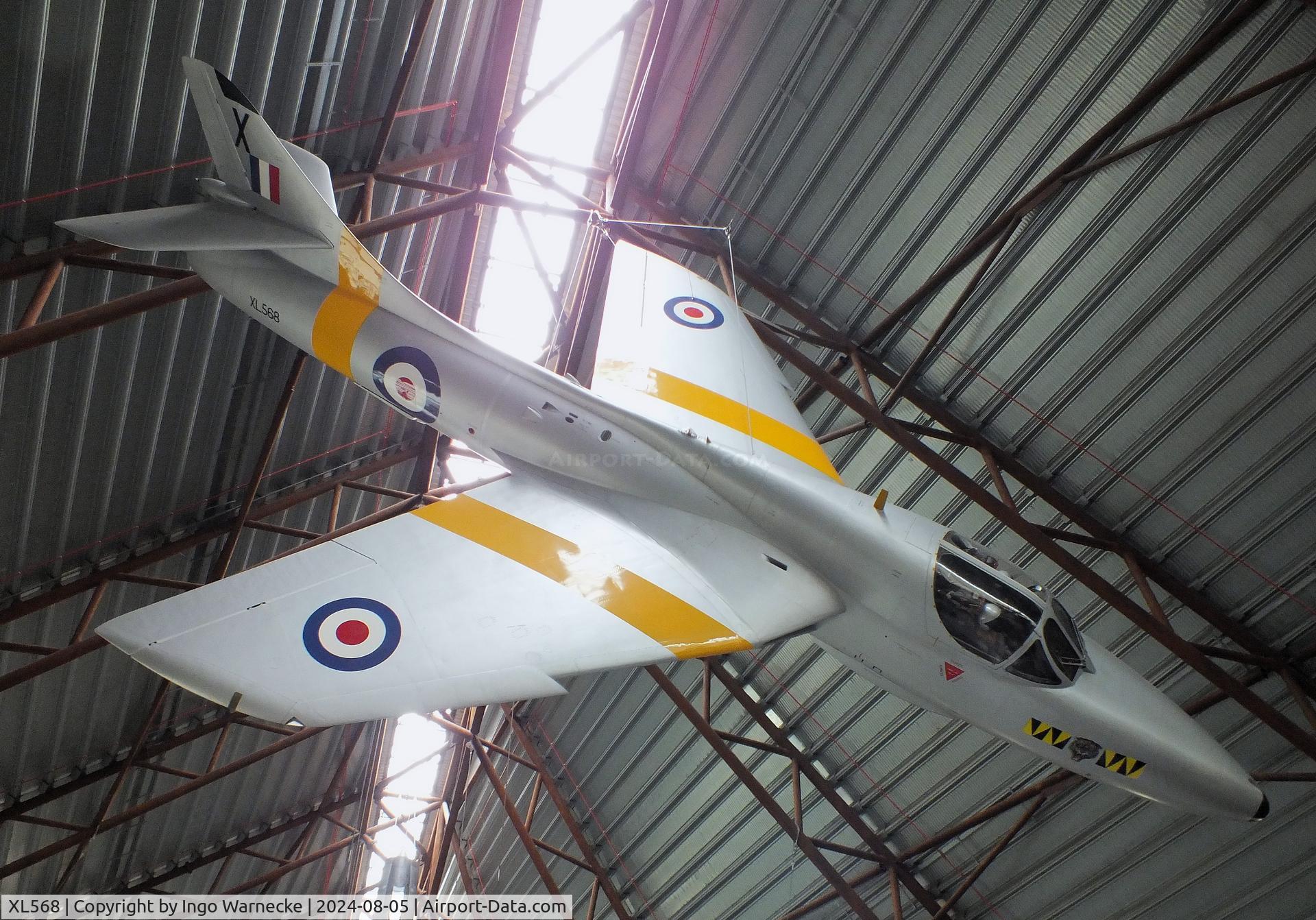 XL568, 1958 Hawker Hunter T.7A C/N 41H-693719, Hawker Hunter T7A at the RAF Museum Cosford