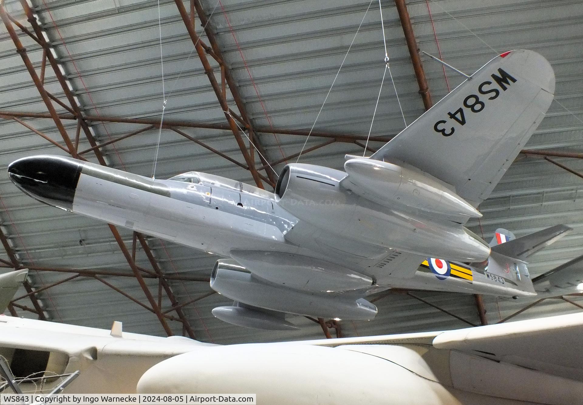 WS843, Gloster Meteor NF(T).14 C/N Not found WS843, Gloster (Armstrong Whitworth) Meteor NF(T)14 at the RAF Museum Cosford