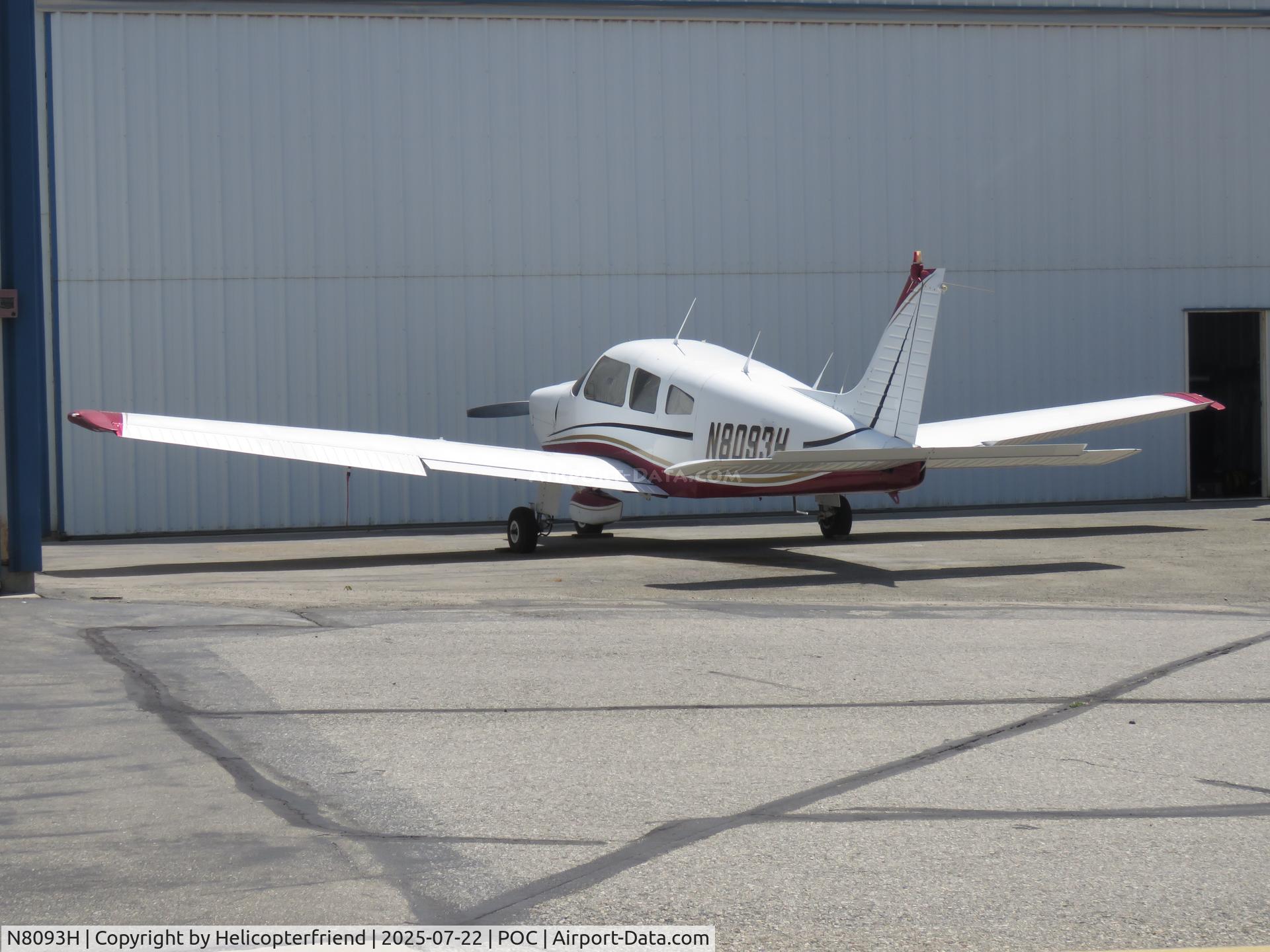 N8093H, 1979 Piper PA-28-181 C/N 28-8090101, Parked at a hanger