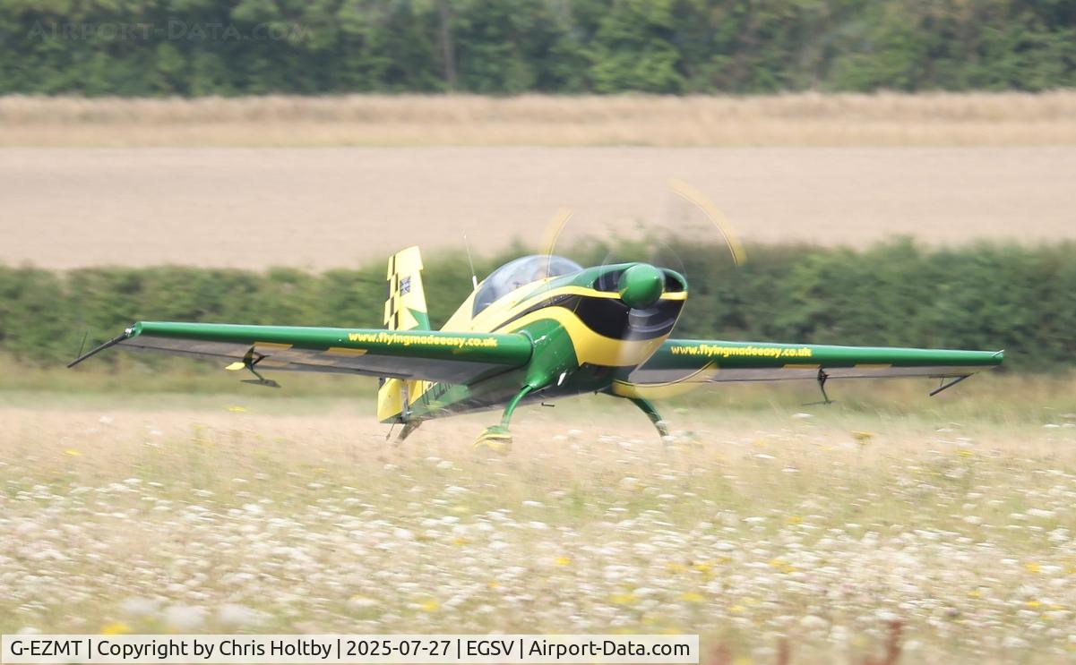 G-EZMT, 2014 Extra EA-300/200 C/N 1045, Taking off at Old Buckenham