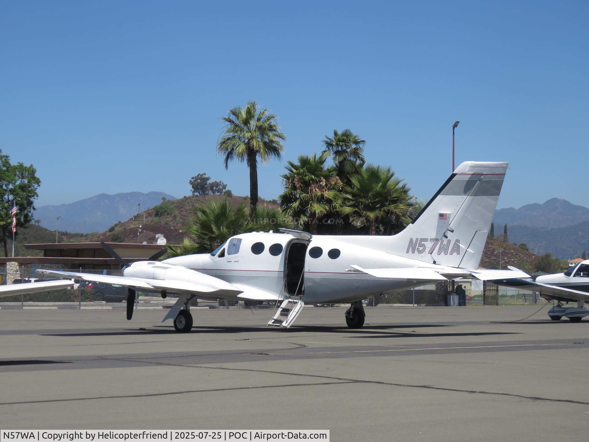 N57WA, 1978 Cessna 421C Golden Eagle C/N 421C0451, Parked in transit parking