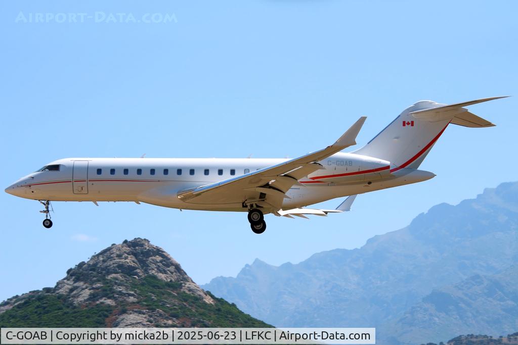 C-GOAB, 2017 Bombardier BD-700-1A10 Global 6000 C/N 9794, Landing