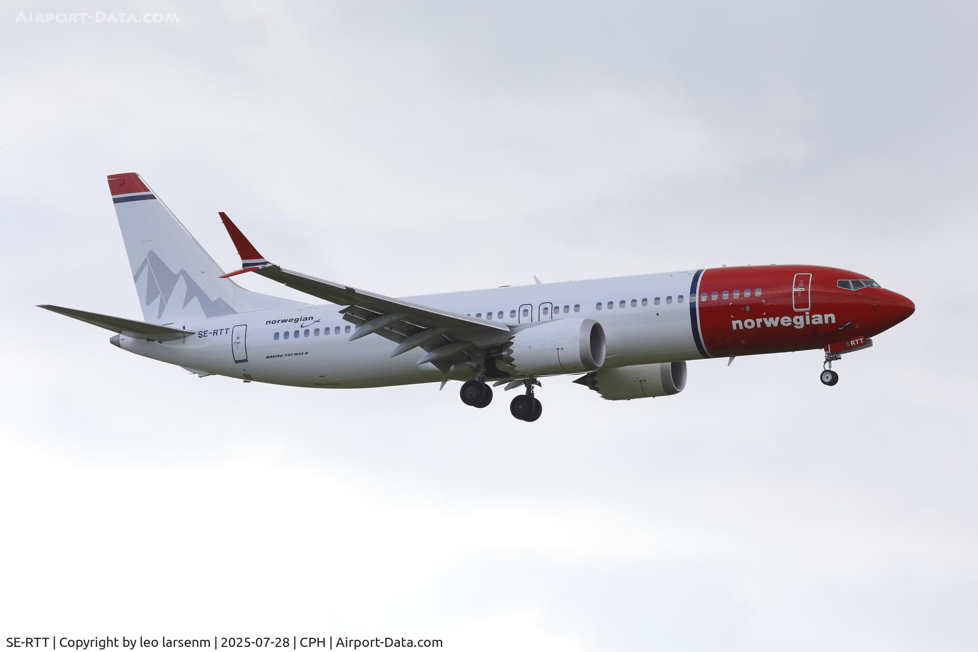 SE-RTT, 2025 Boeing B-737-8 Max C/N 43569, Copenhagen 28.7.2025
