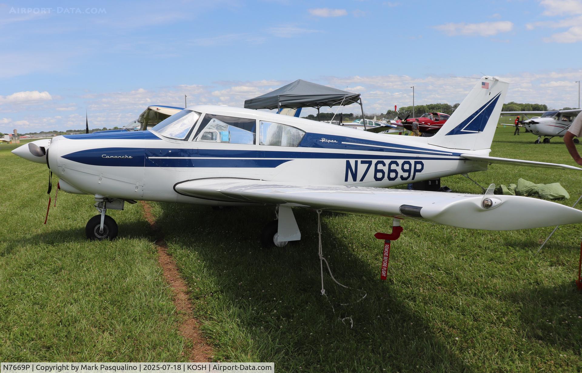 N7669P, 1961 Piper PA-24 C/N 24-2882, Piper PA-24
