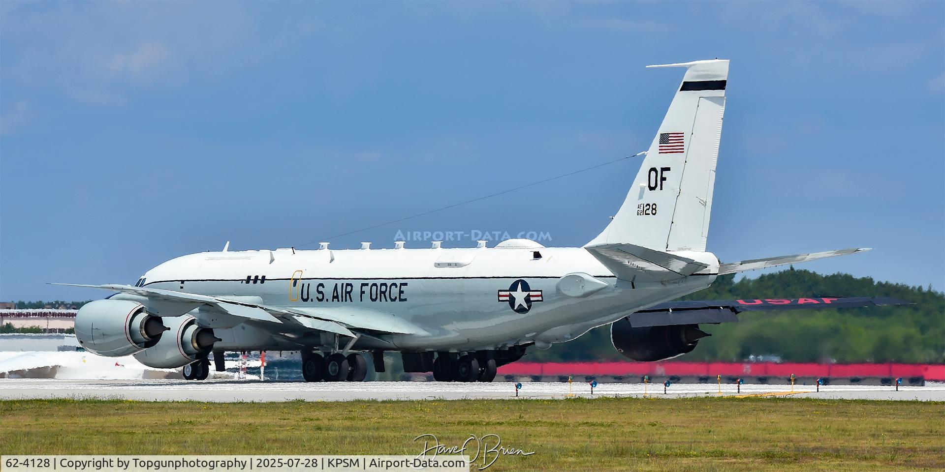 62-4128, 1962 Boeing RC-135S Cobra Ball C/N 18468, COBRA28 departing for home