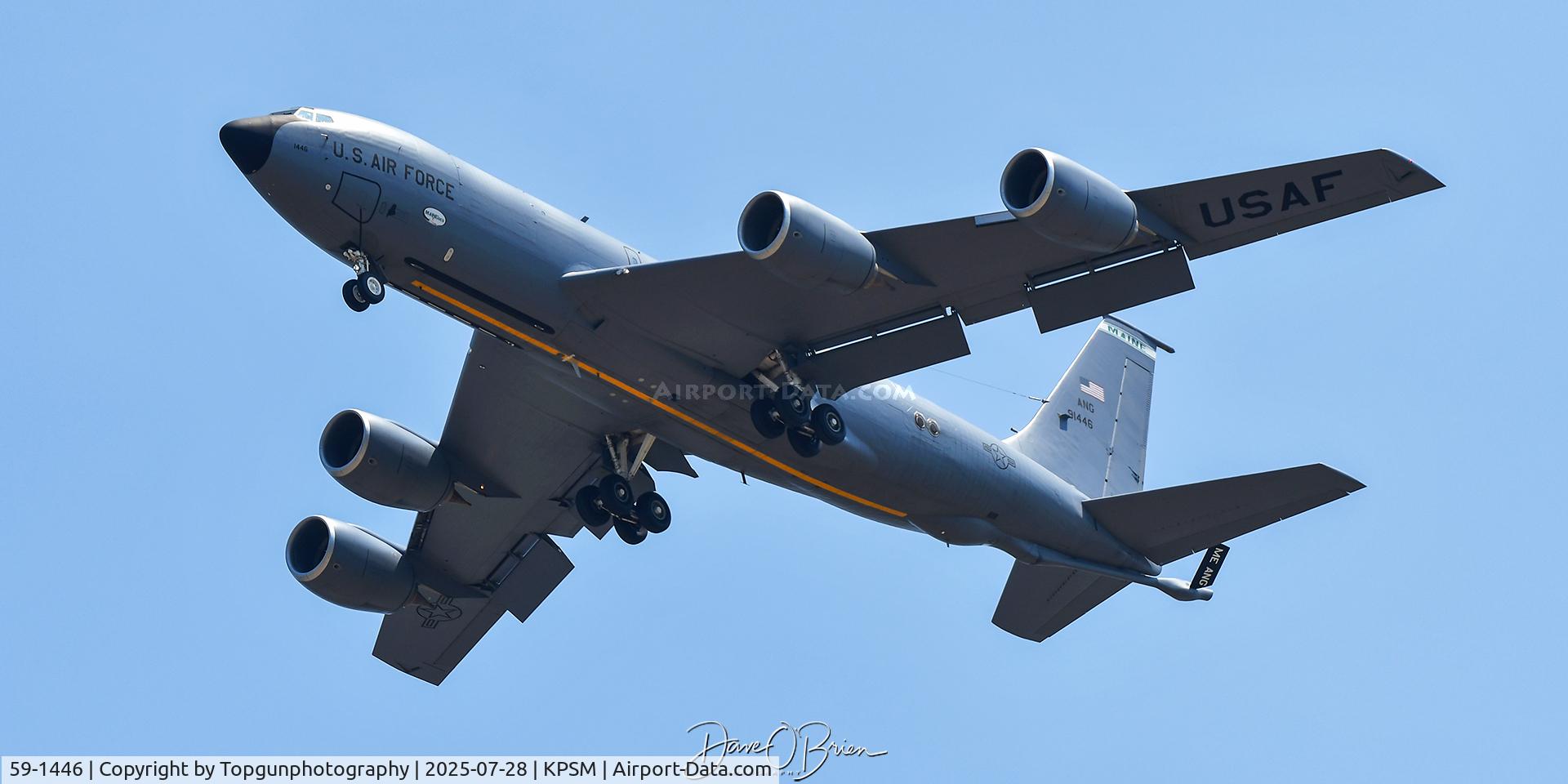 59-1446, 1959 Boeing KC-135R Stratotanker C/N 17934, MAINE86 working RW34