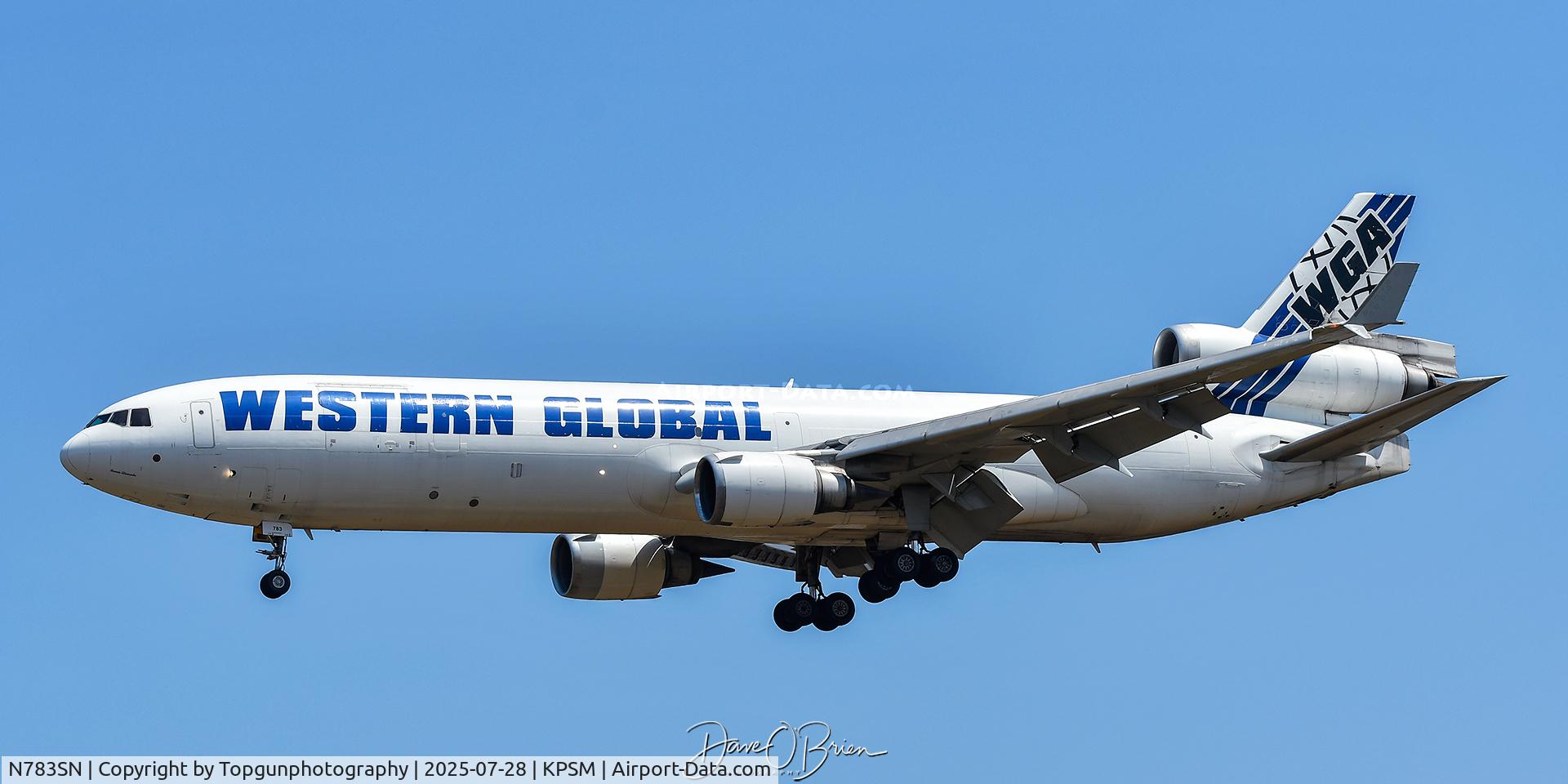 N783SN, McDonnel Douglas MD11F C/N 48783, WGN8587