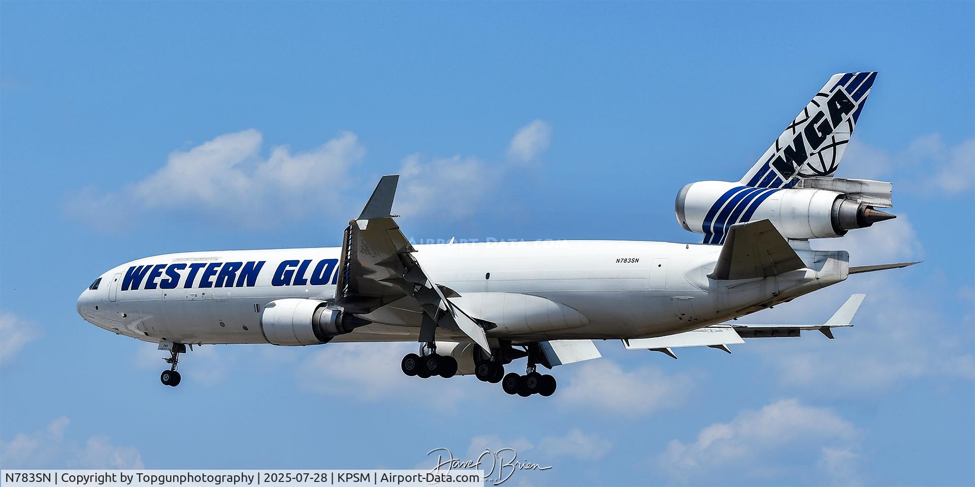 N783SN, McDonnel Douglas MD11F C/N 48783, Western Global