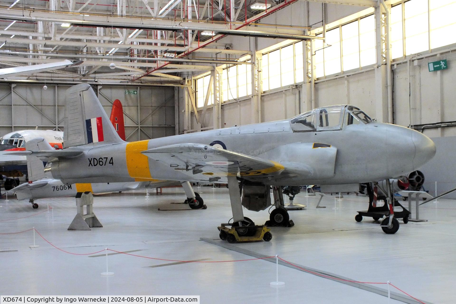 XD674, 1955 Hunting Percival P-84 Jet Provost T.1 C/N PAC/84/001, Hunting Percival P.84 Jet Provost T1 first prototype at the RAF Museum Cosford