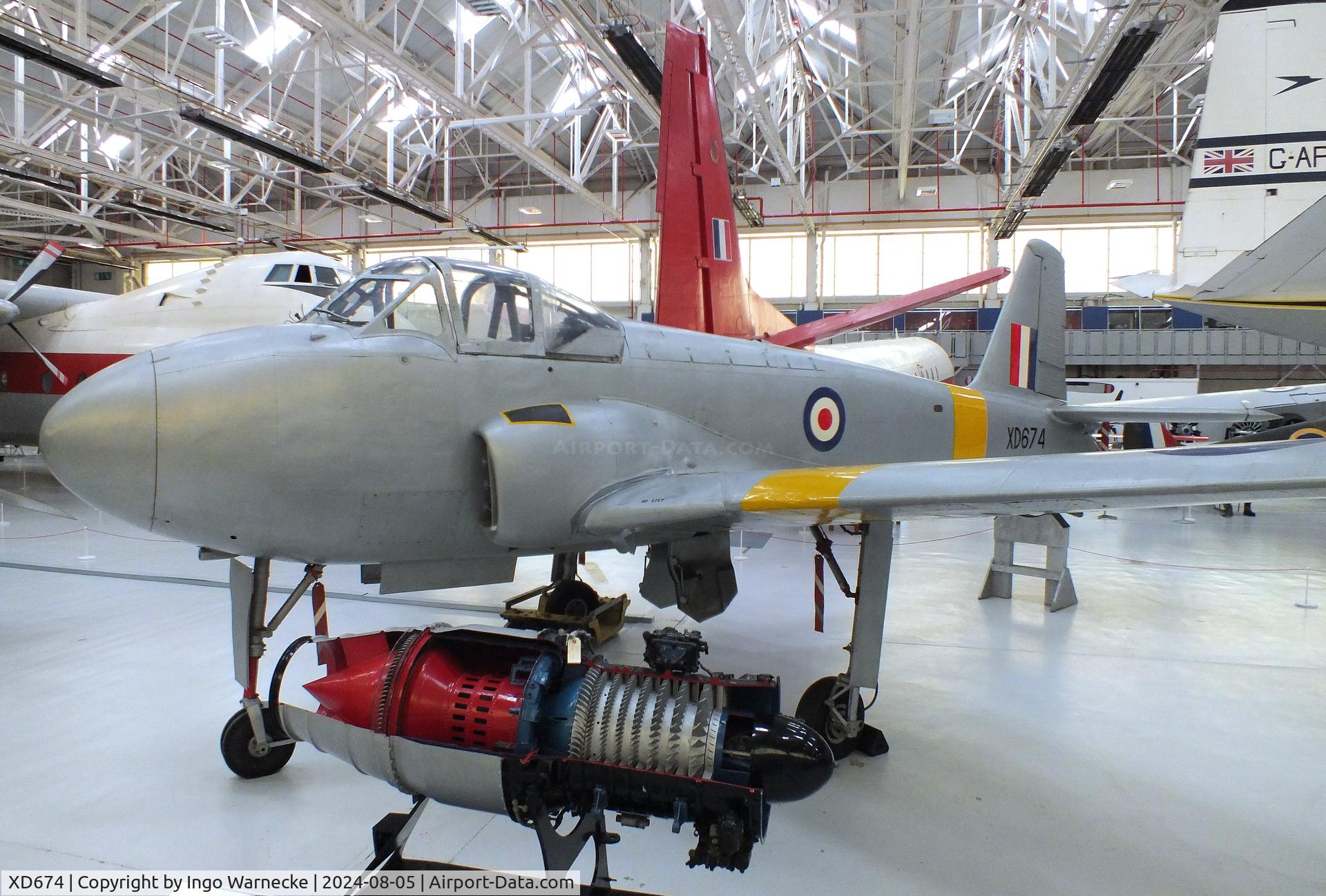 XD674, 1955 Hunting Percival P-84 Jet Provost T.1 C/N PAC/84/001, Hunting Percival P.84 Jet Provost T1 first prototype at the RAF Museum Cosford