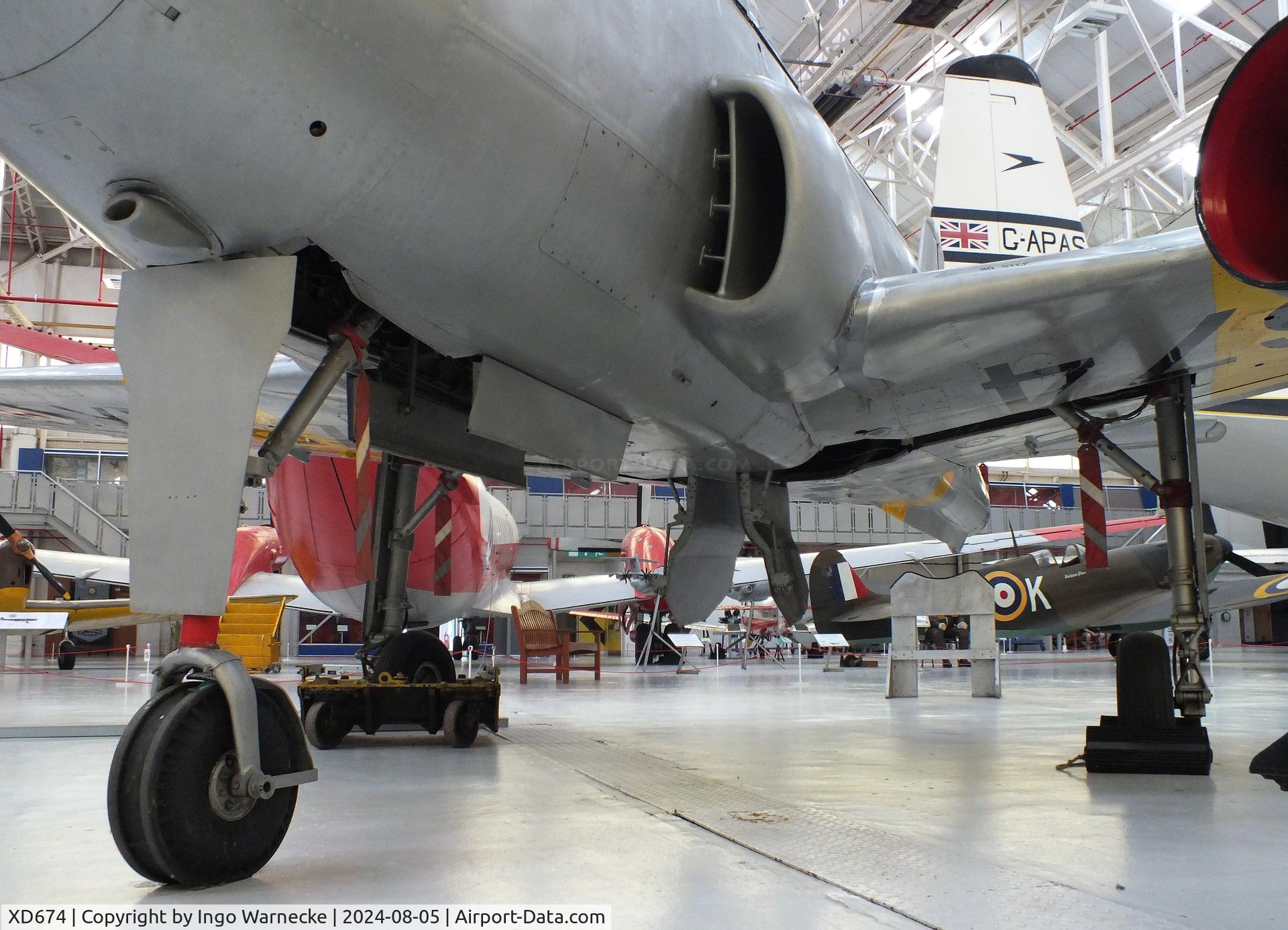 XD674, 1955 Hunting Percival P-84 Jet Provost T.1 C/N PAC/84/001, Hunting Percival P.84 Jet Provost T1 first prototype at the RAF Museum Cosford