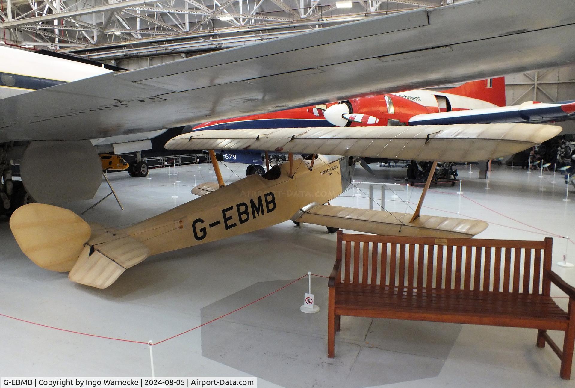 G-EBMB, 1924 Hawker Cygnet 1 C/N 1, Hawker Cygnet at the RAF Museum Cosford