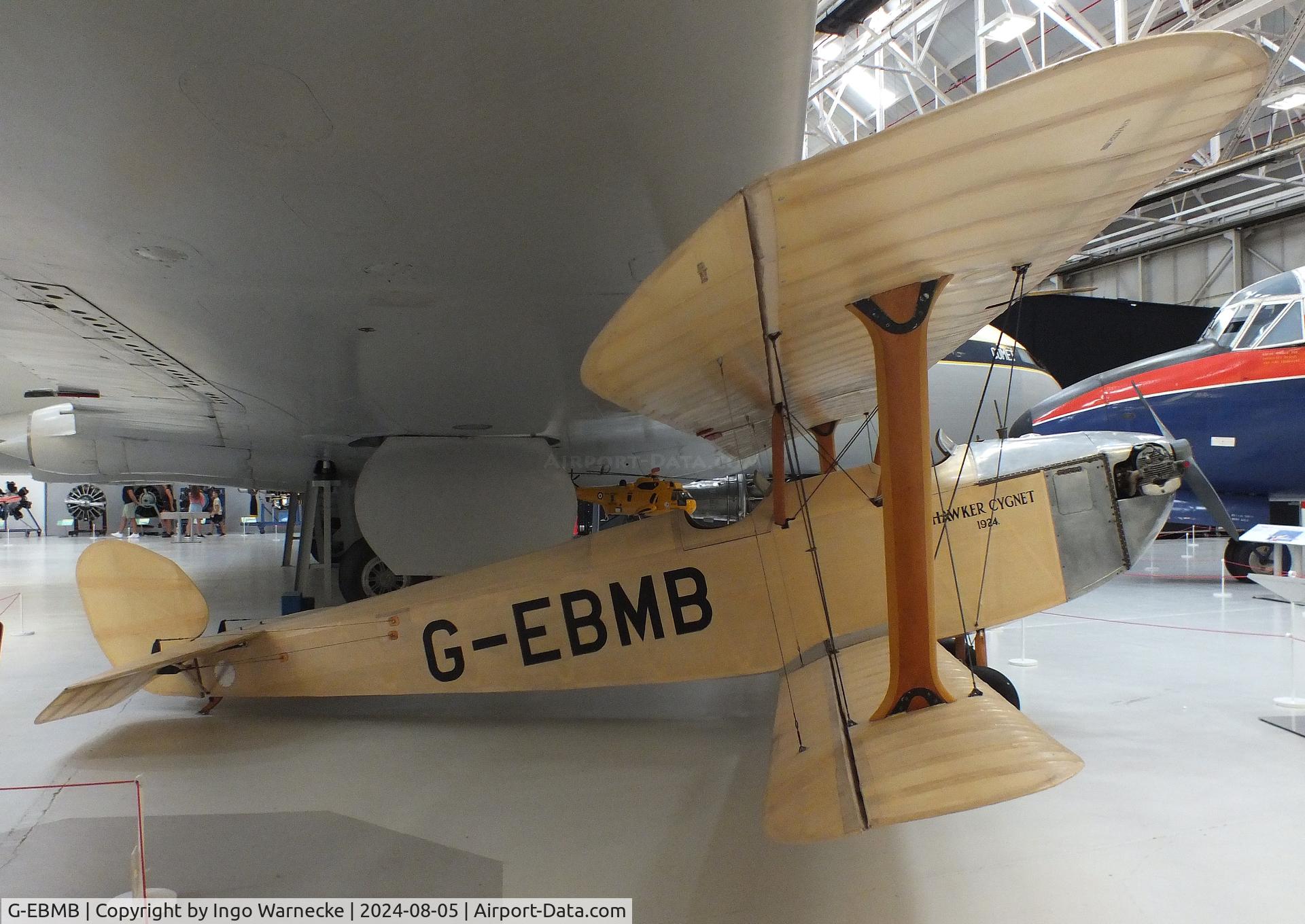 G-EBMB, 1924 Hawker Cygnet 1 C/N 1, Hawker Cygnet at the RAF Museum Cosford