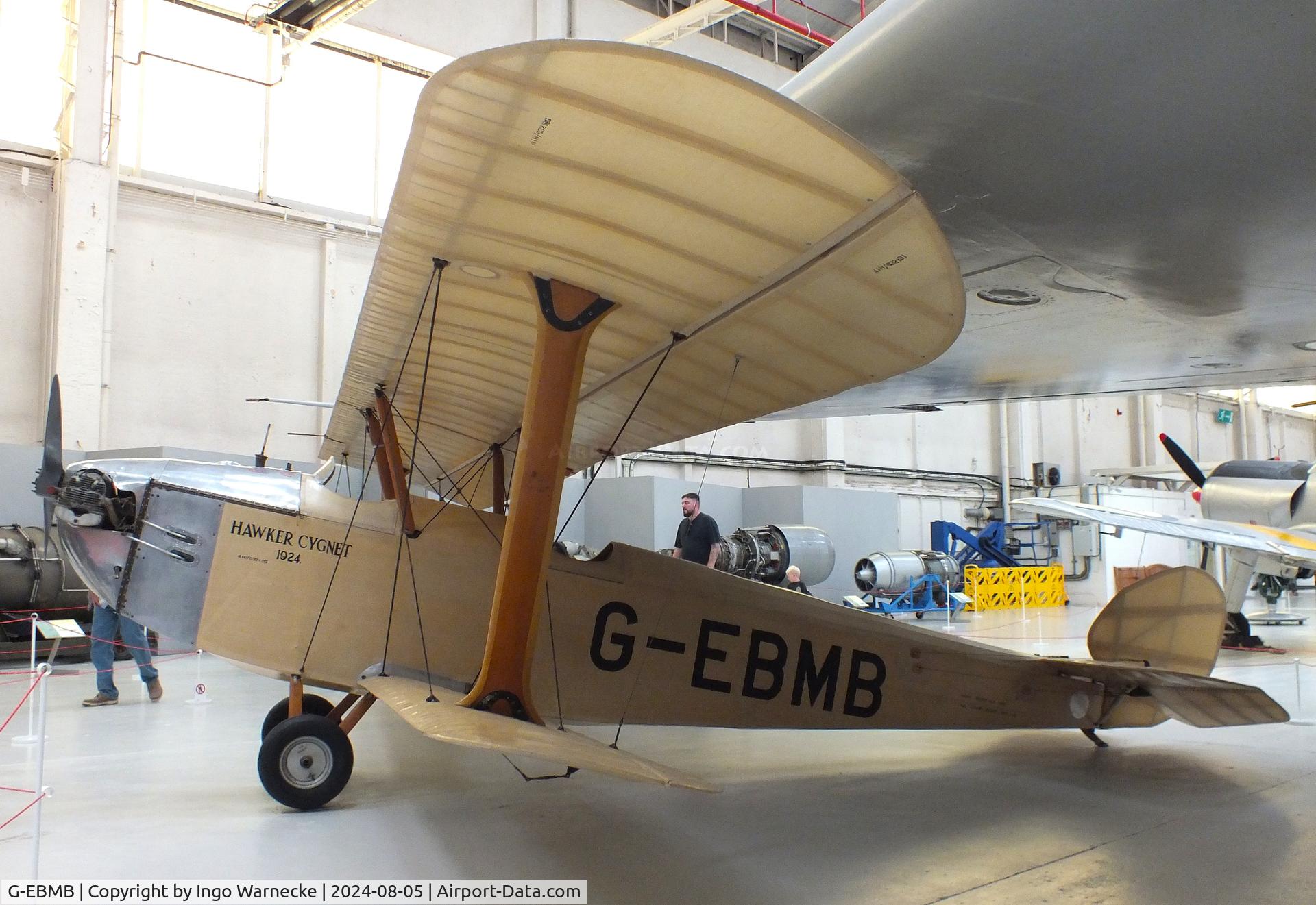 G-EBMB, 1924 Hawker Cygnet 1 C/N 1, Hawker Cygnet at the RAF Museum Cosford
