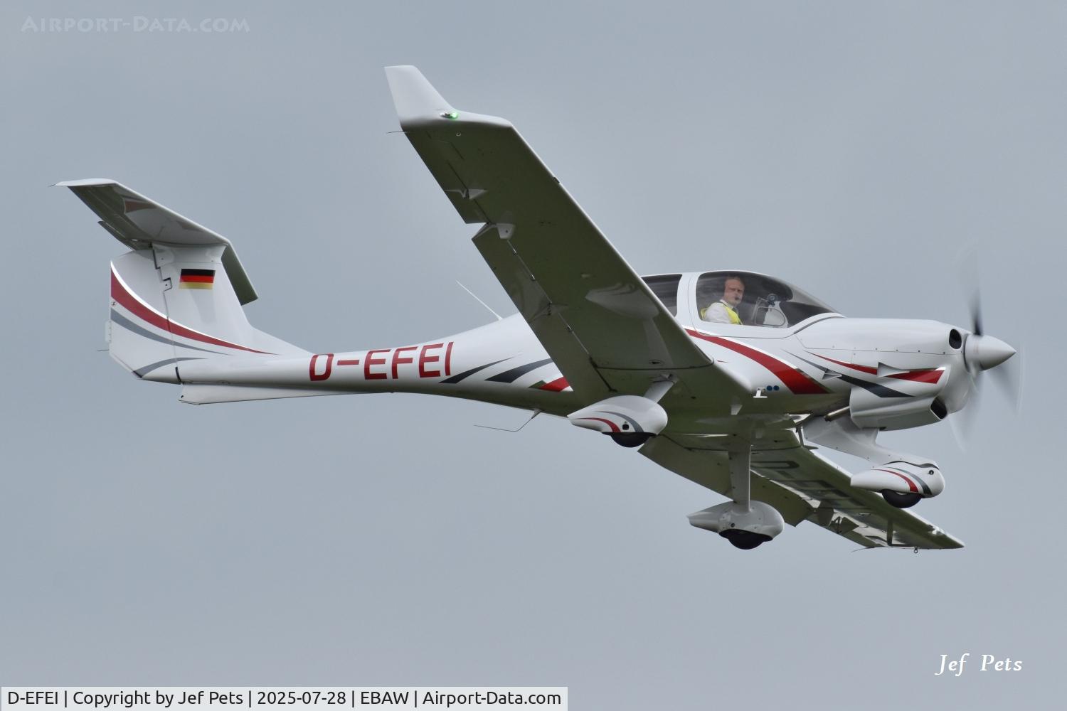 D-EFEI, 2019 Diamond DA-40 NG Diamond Star Diamond Star C/N 40.N404, Landing at Antwerp Airport.