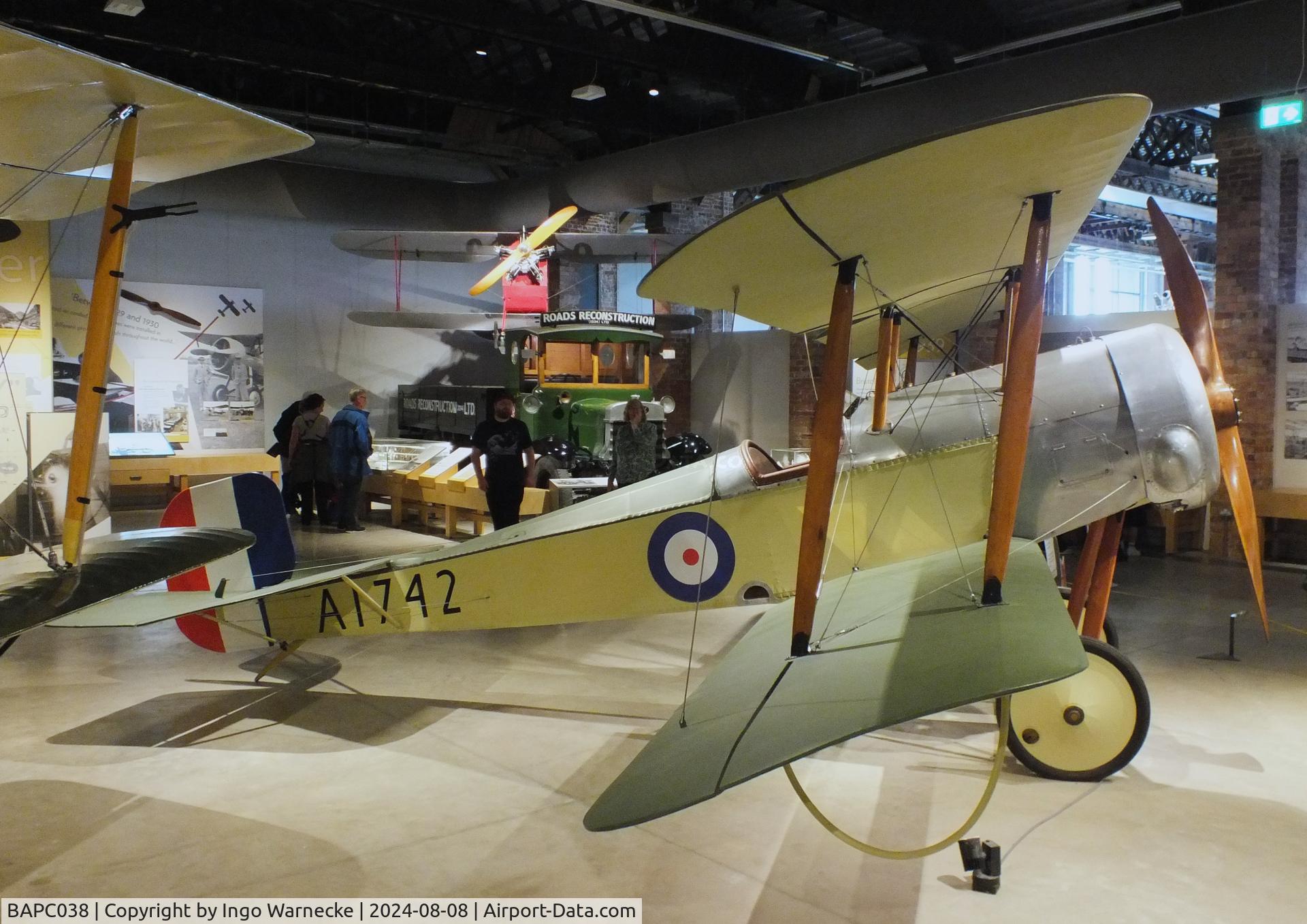 BAPC038, 1962 Bristol Scout D Replica C/N BAPC.038, Bristol Scout D replica (built by RAF apprentices) at Aerospace Bristol