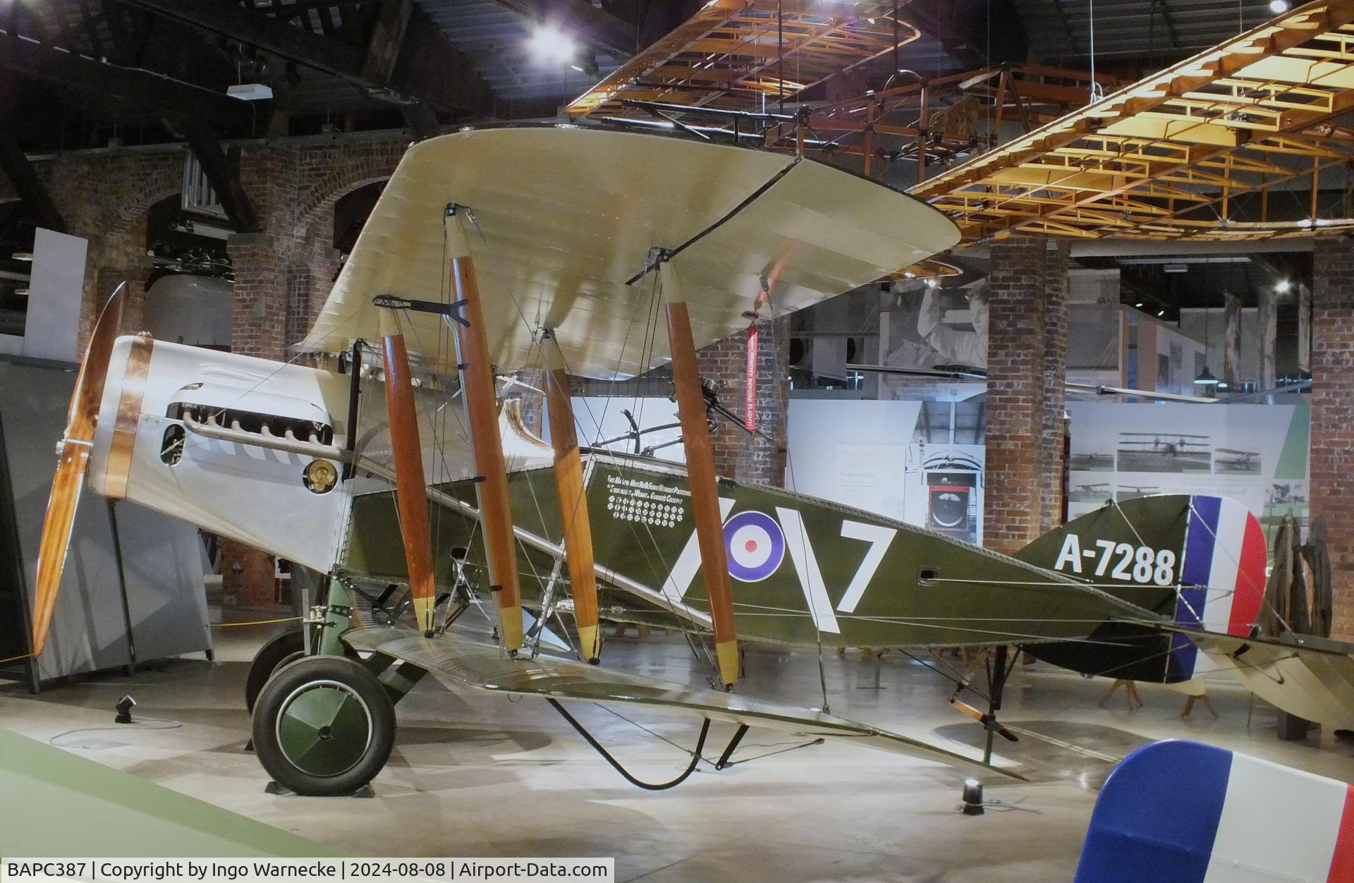 BAPC387, 2010 Airbus/Rolls-Royce Bristol F.2B Fighter replica C/N 01, Airbus/Rolls-Royce/GKN Bristol F.2B Fighter replica at Aerospace Bristol