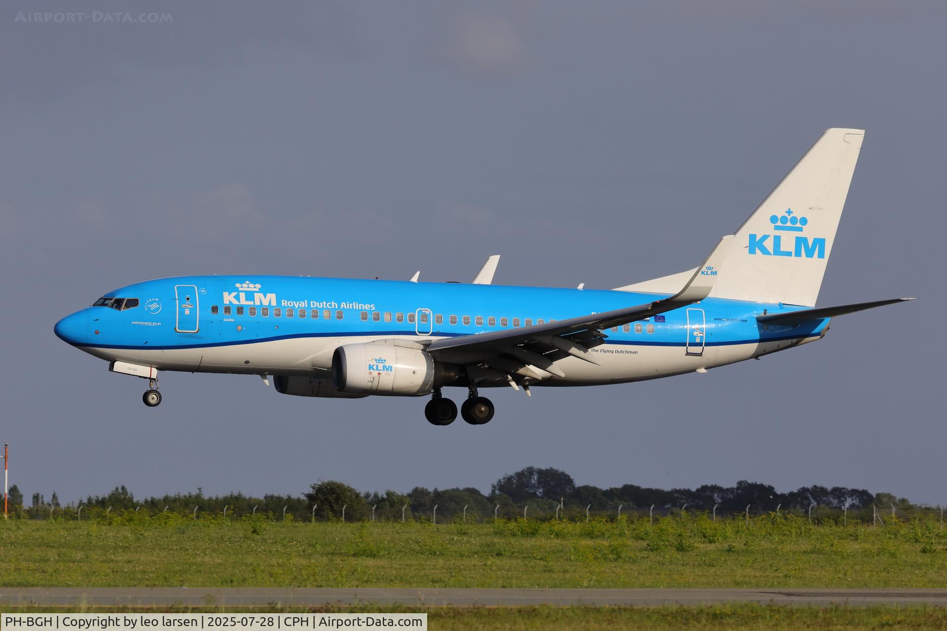 PH-BGH, 2009 Boeing 737-7K2 C/N 38053, Copenhagen 28.7.2025