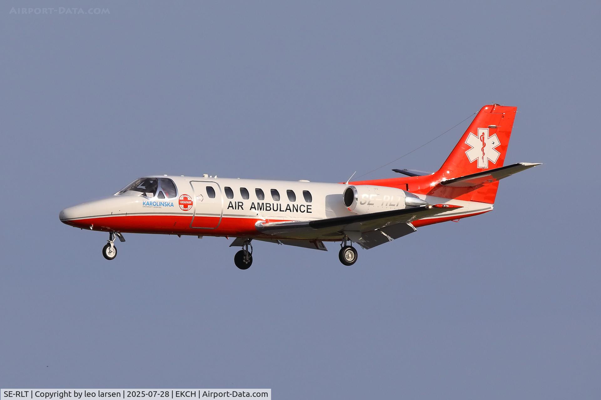 SE-RLT, 1997 Cessna 560 Citation Ultra C/N 5600417, Copenhagen 28.7.2025.