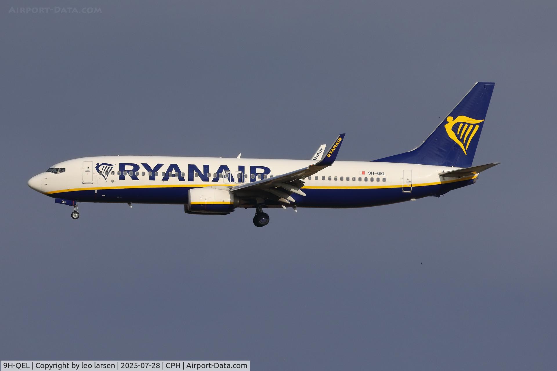 9H-QEL, 2018 Boeing 737-8AS C/N 44831, Copenhagen 28.7.2025