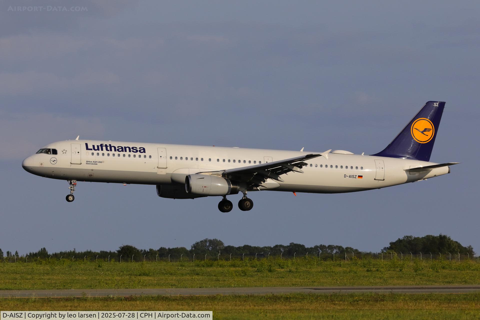 D-AISZ, 2009 Airbus A321-231 C/N 4085, Copenhagen 28.7.2025