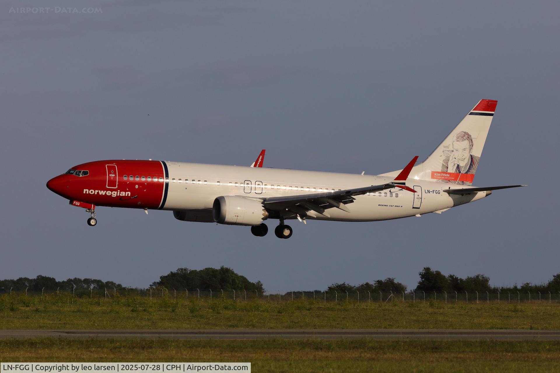 LN-FGG, 2021 Boeing 737-8 MAX C/N 43343, Copenhagen 28.7.2025
