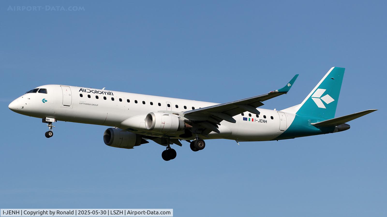I-JENH, Embraer ERJ 190 LR C/N 19000359, at zrh