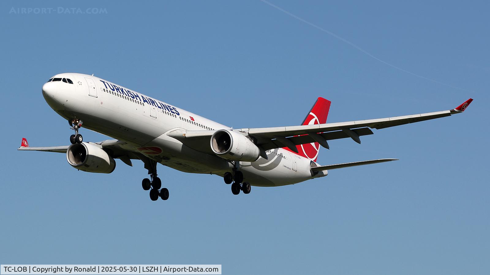 TC-LOB, 2013 Airbus A330-343 C/N 1491, at zrh