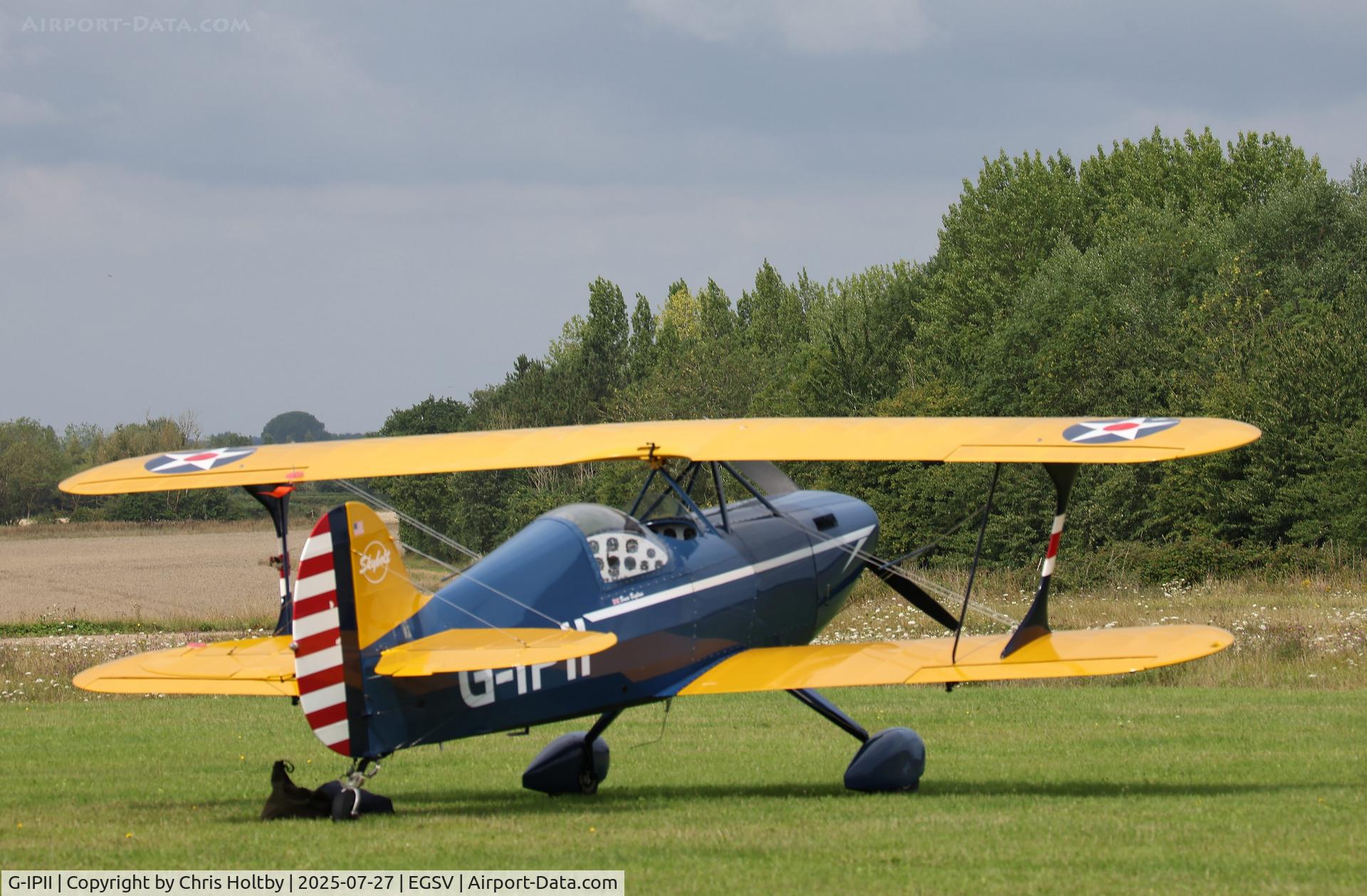 G-IPII, 1989 Steen Skybolt 1A C/N J P 1, Ready for the airshow at Old Bukenham 2025