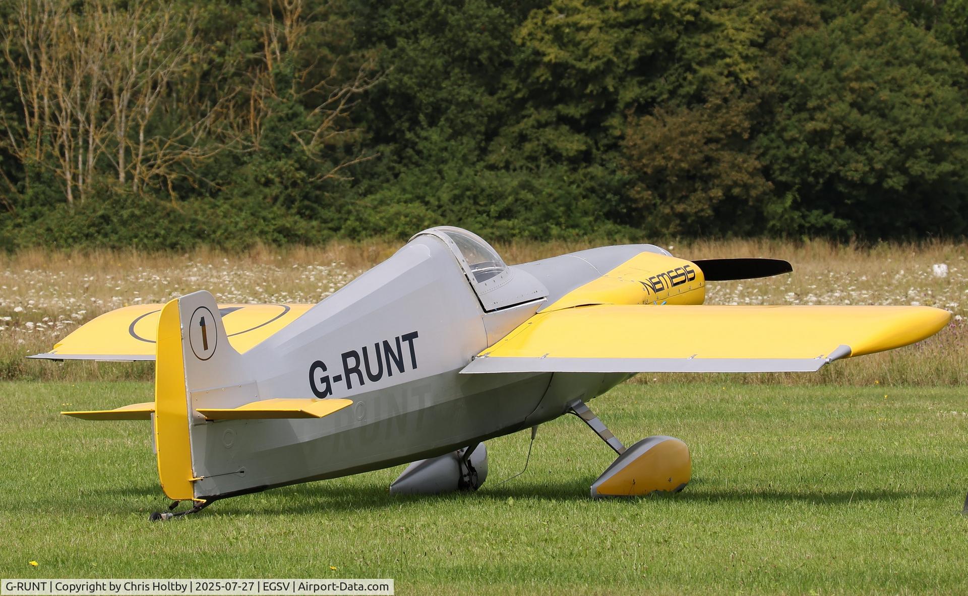 G-RUNT, 1984 Cassutt IIIM Racer C/N 161149, 1984 built Racer (it really is as small as it looks) ready to take part in the Old Buckenham Airshow 2025