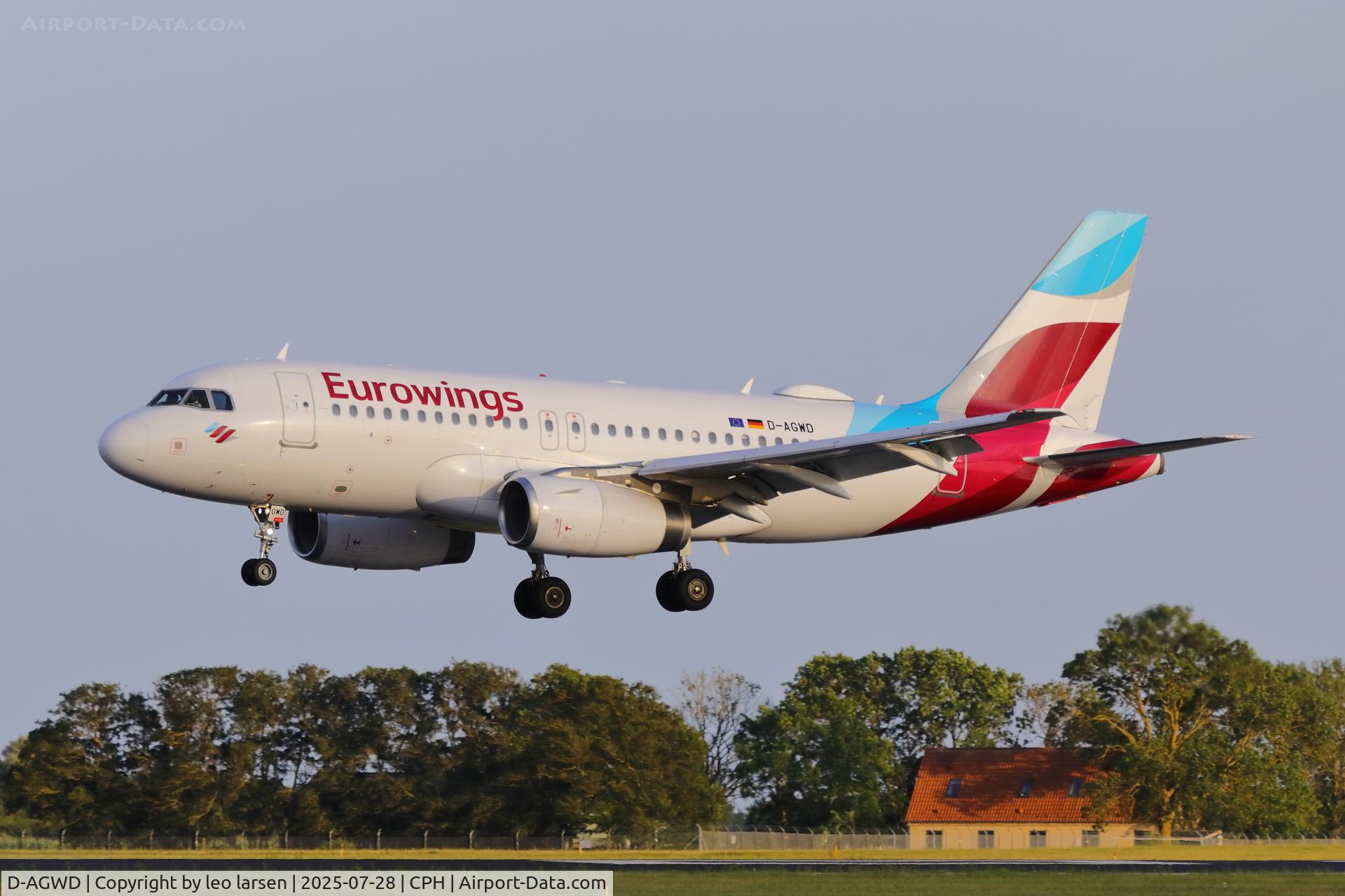 D-AGWD, 2007 Airbus A319-132 C/N 3011, Copenhagen 28.7.2025