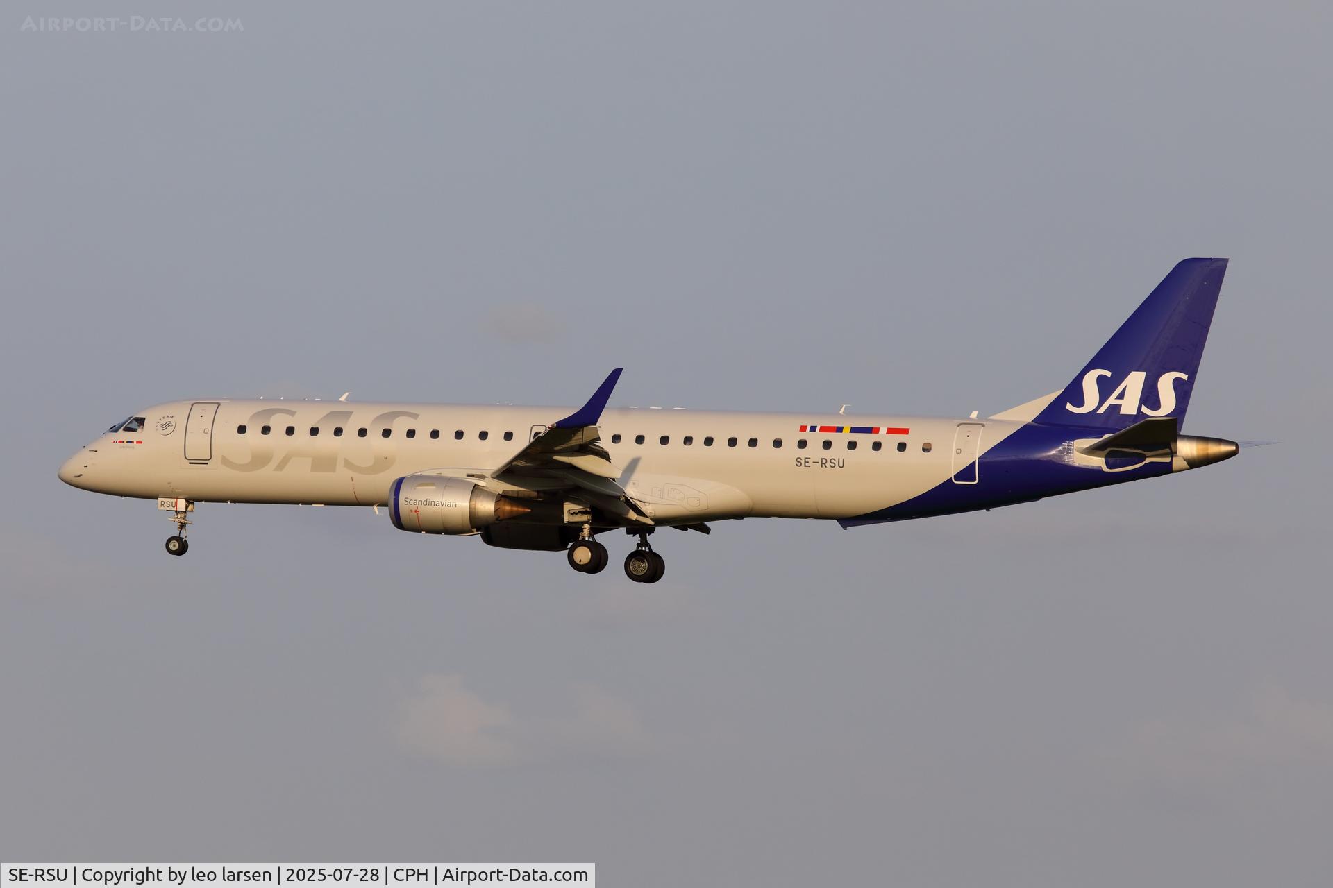 SE-RSU, 2018 Embraer ERJ-195LR (ERJ-190-200LR) C/N 19000752, Copenhagen 28.7.2025