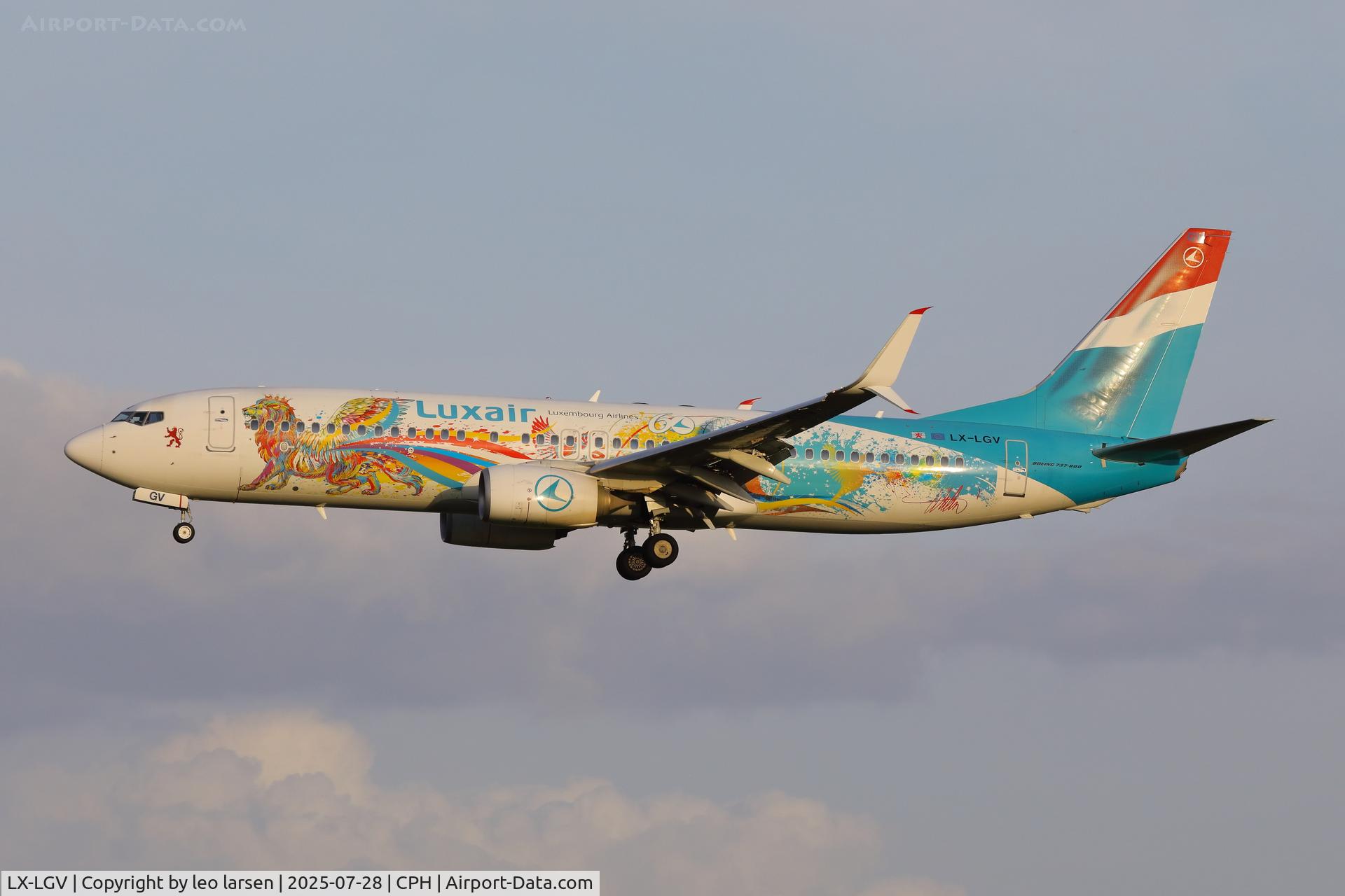 LX-LGV, 2013 Boeing 737-8C9 C/N 41190, Copenhagen 28.7.2025