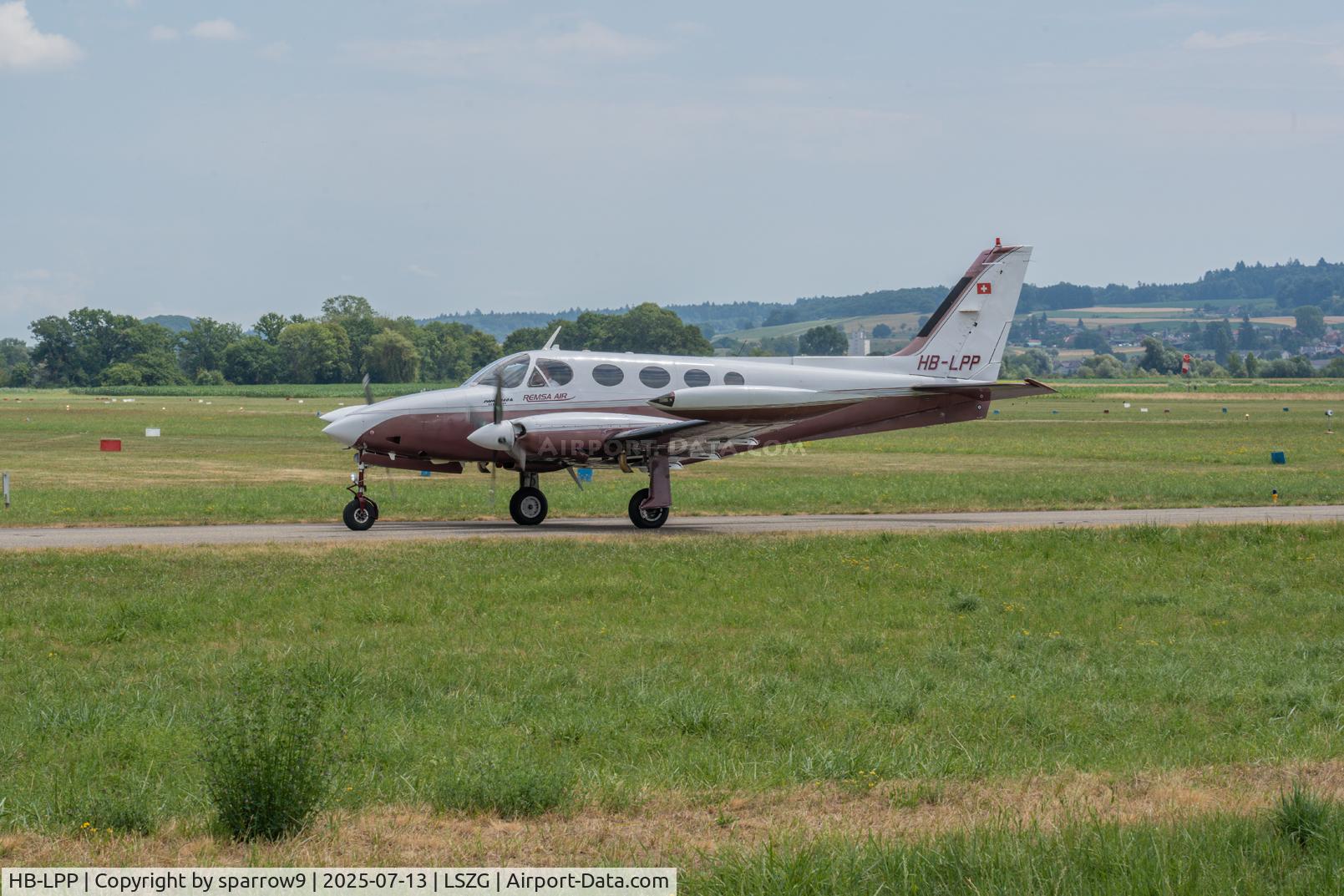 HB-LPP, 1980 Cessna 340A C/N 340A0987, Back from a long journey to a remote place.