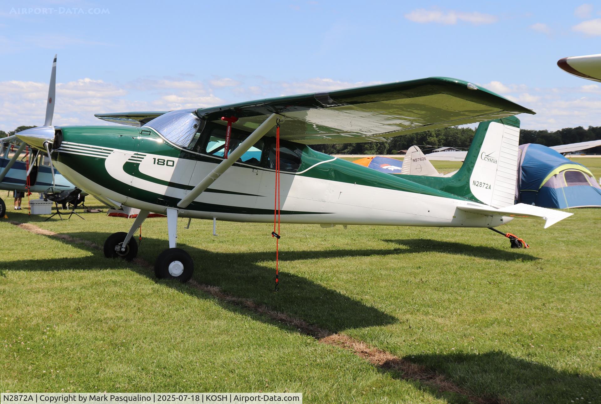 N2872A, 1953 Cessna 180 C/N 30072, Cessna 180