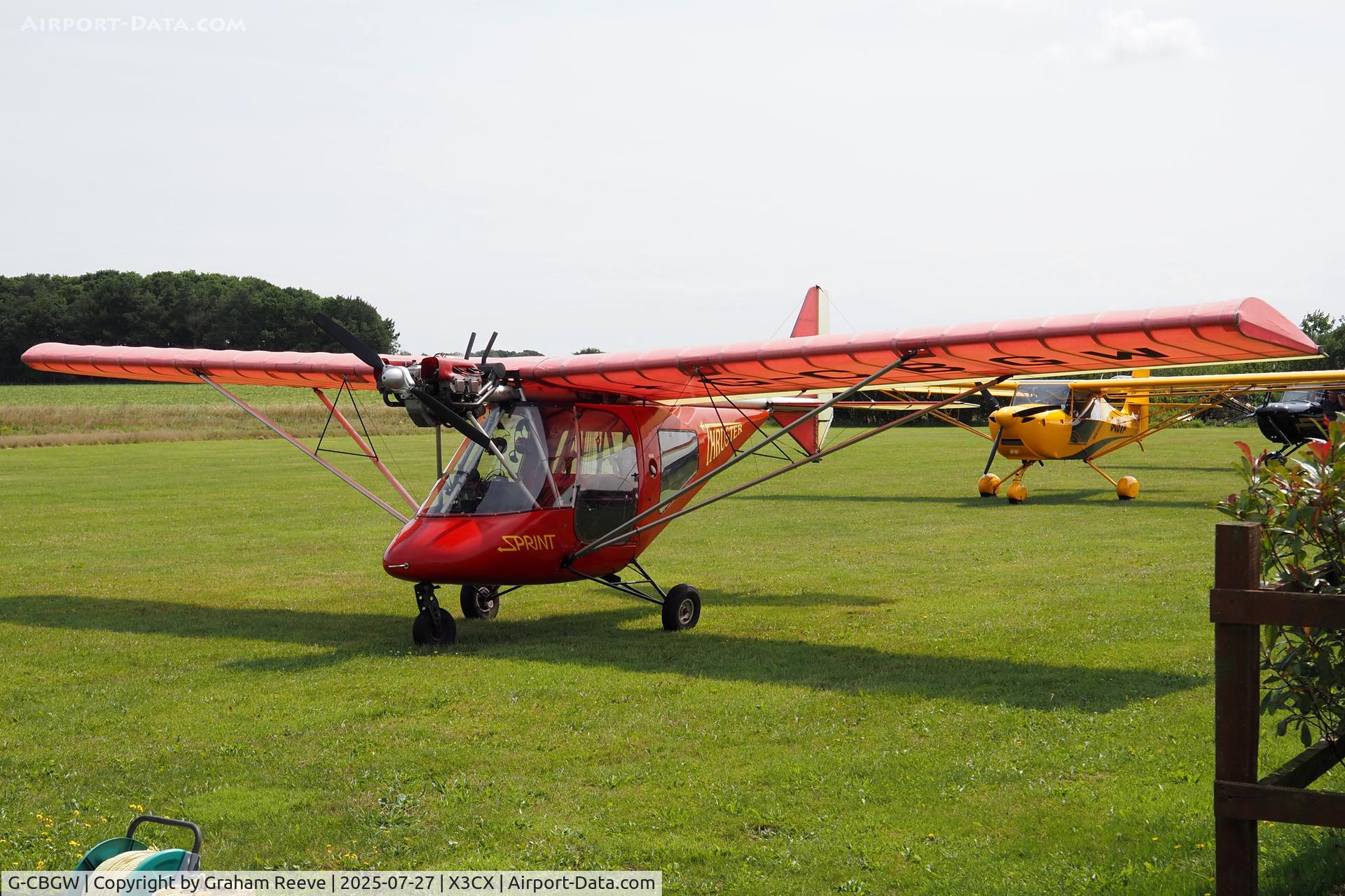 G-CBGW, 2002 Thruster T600N 450 C/N 0121-T600N-058, Parked at Northrepps.