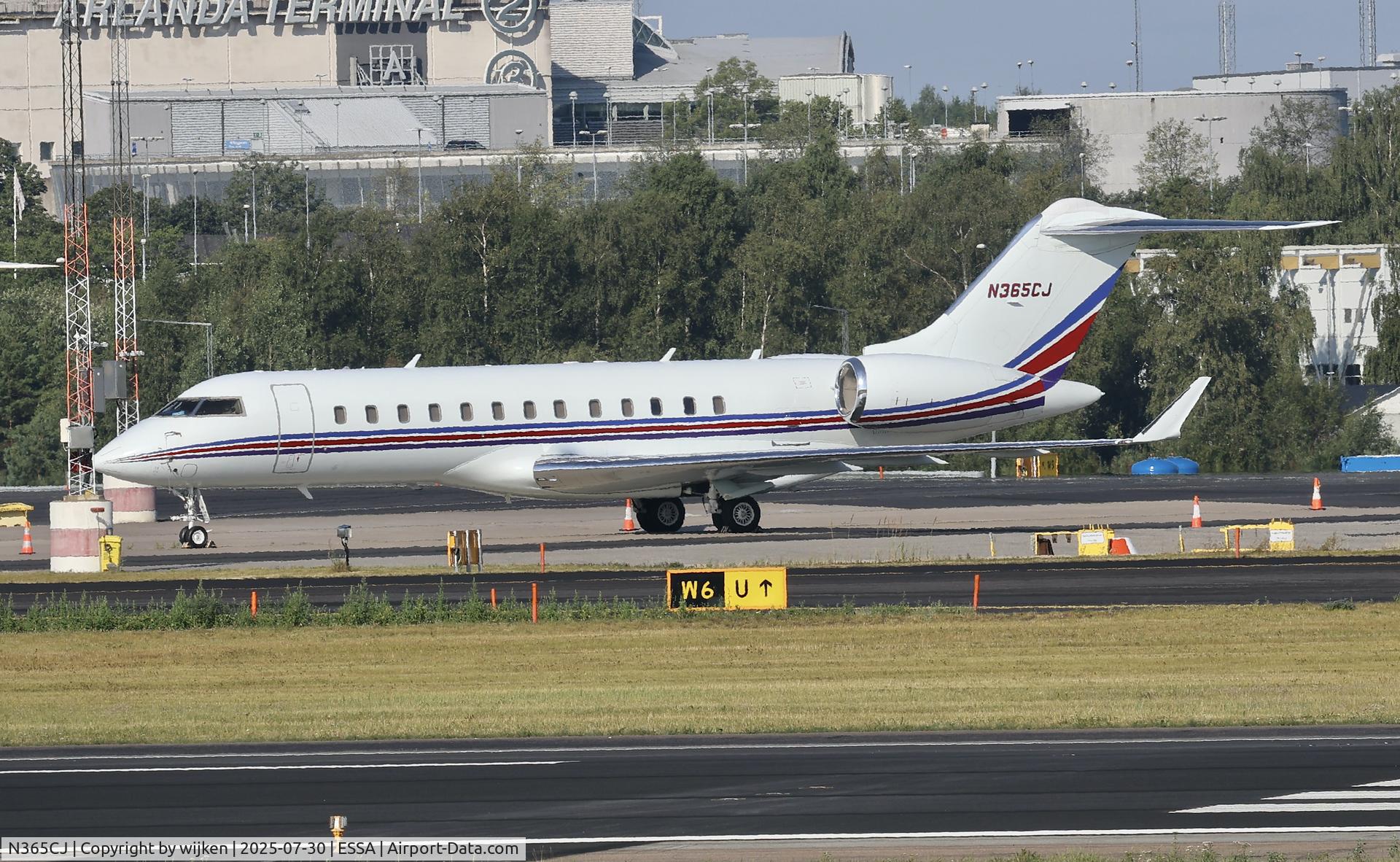 N365CJ, Bombardier BD-700-1A10 Global Express C/N 9077, Ramp M