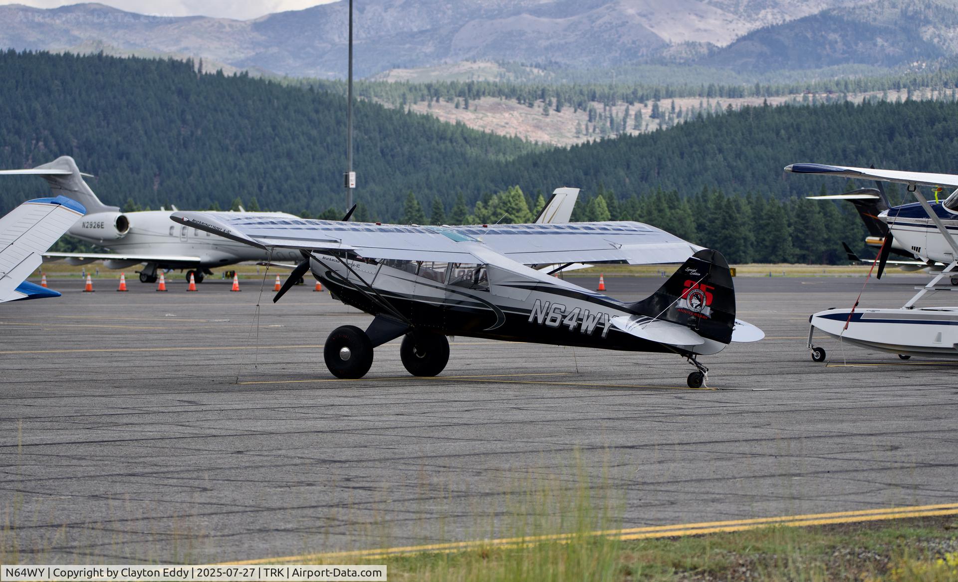N64WY, 2020 Aviat Aircraft Inc A-1C-180 Husky C/N 3164, 25th anniversary Truckee Tahoe airport in California 2025