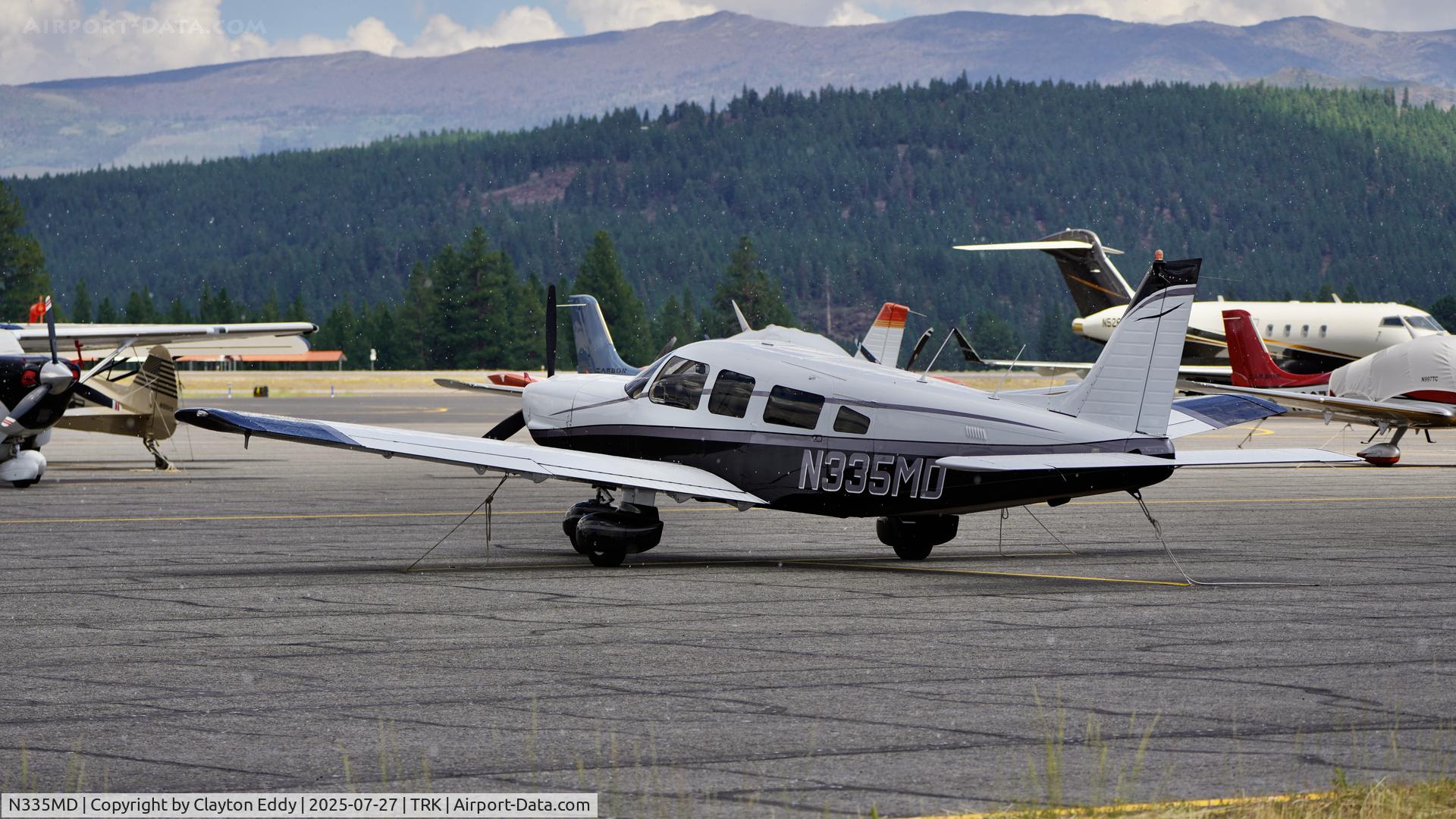 N335MD, 1982 Piper PA-32-301 Saratoga C/N 32-8206036, Truckee Tahoe airport in California 2025