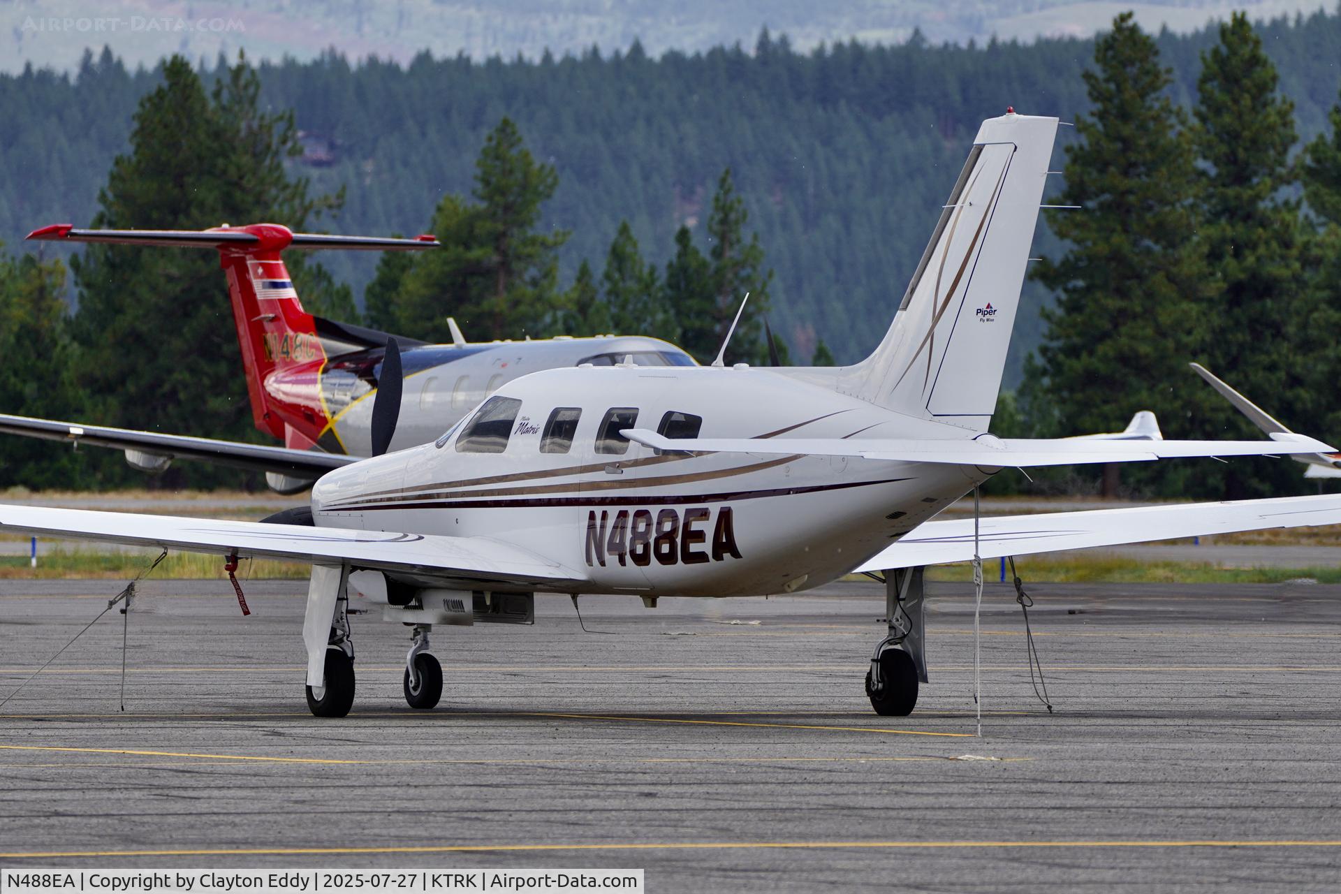 N488EA, 2008 Piper PA-46R-350T Malibu Matrix C/N 4692016, Truckee Tahoe airport in California 2025