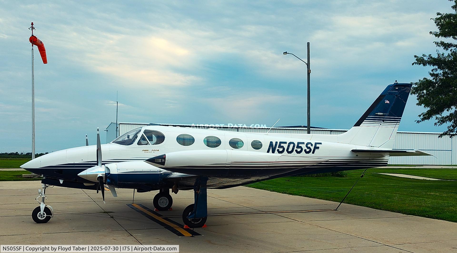 N505SF, 1977 Cessna 340A C/N 340A0261, Spending the night in Osceola, headed to the Carolinas